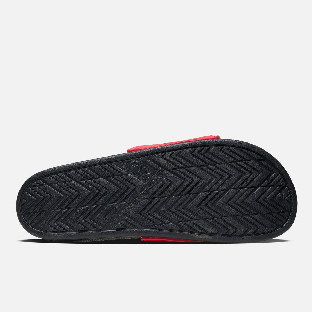 Sandalia Hombre Insigne Slide II Negro / Rojo Lippi
