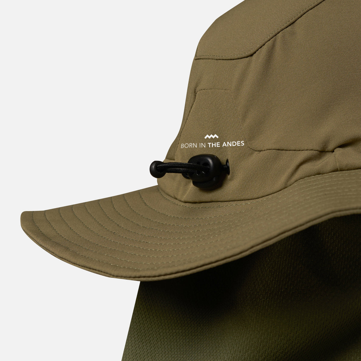 Sombrero Unisex Detachable Quepi Hat Verde Oliva Lippi