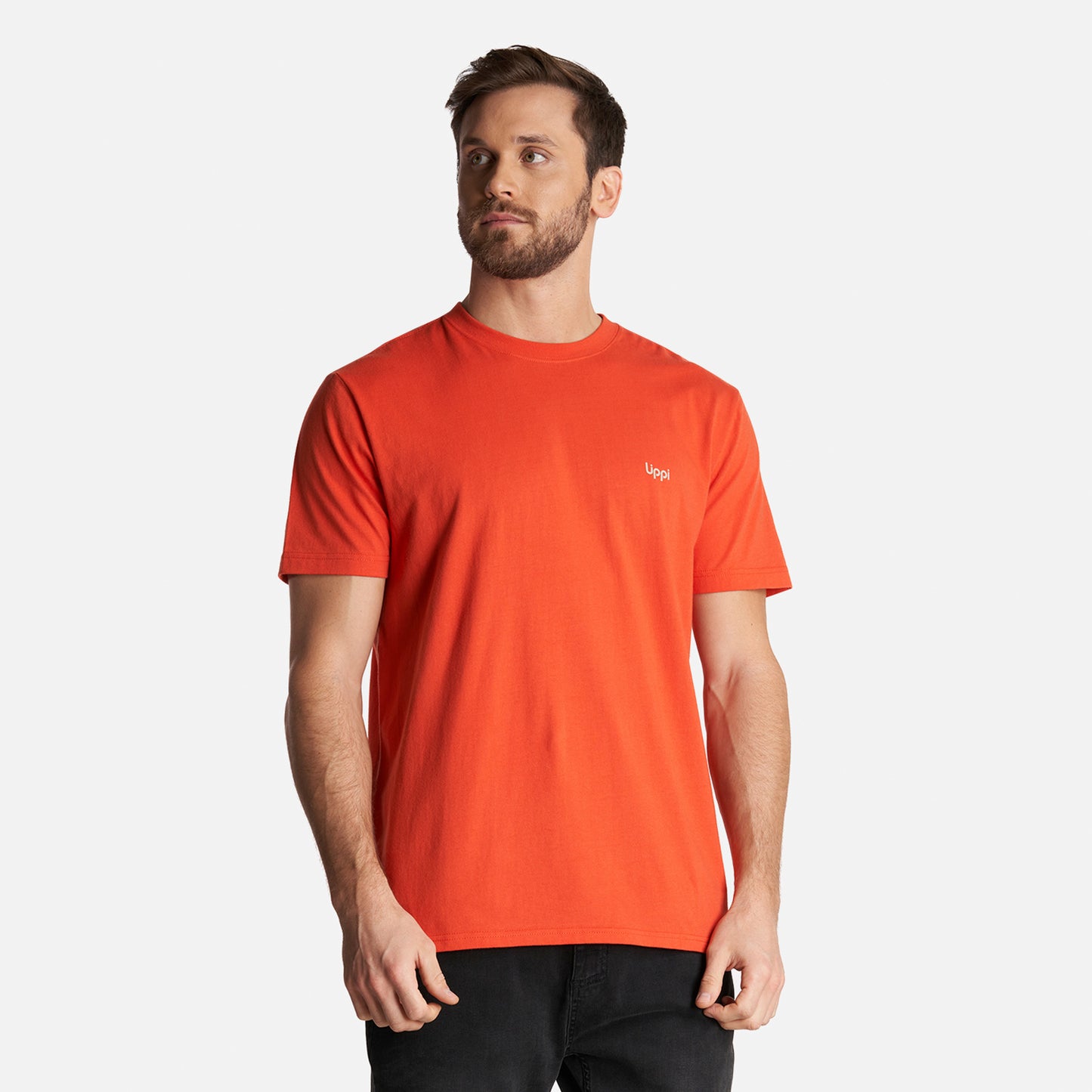 Polera Hombre Born at the Andes T-Shirt Naranjo Oscuro Lippi
