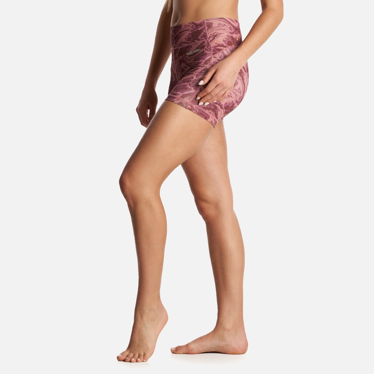 Calza Mujer Coihue Corta Print Burdeo Haka Honu