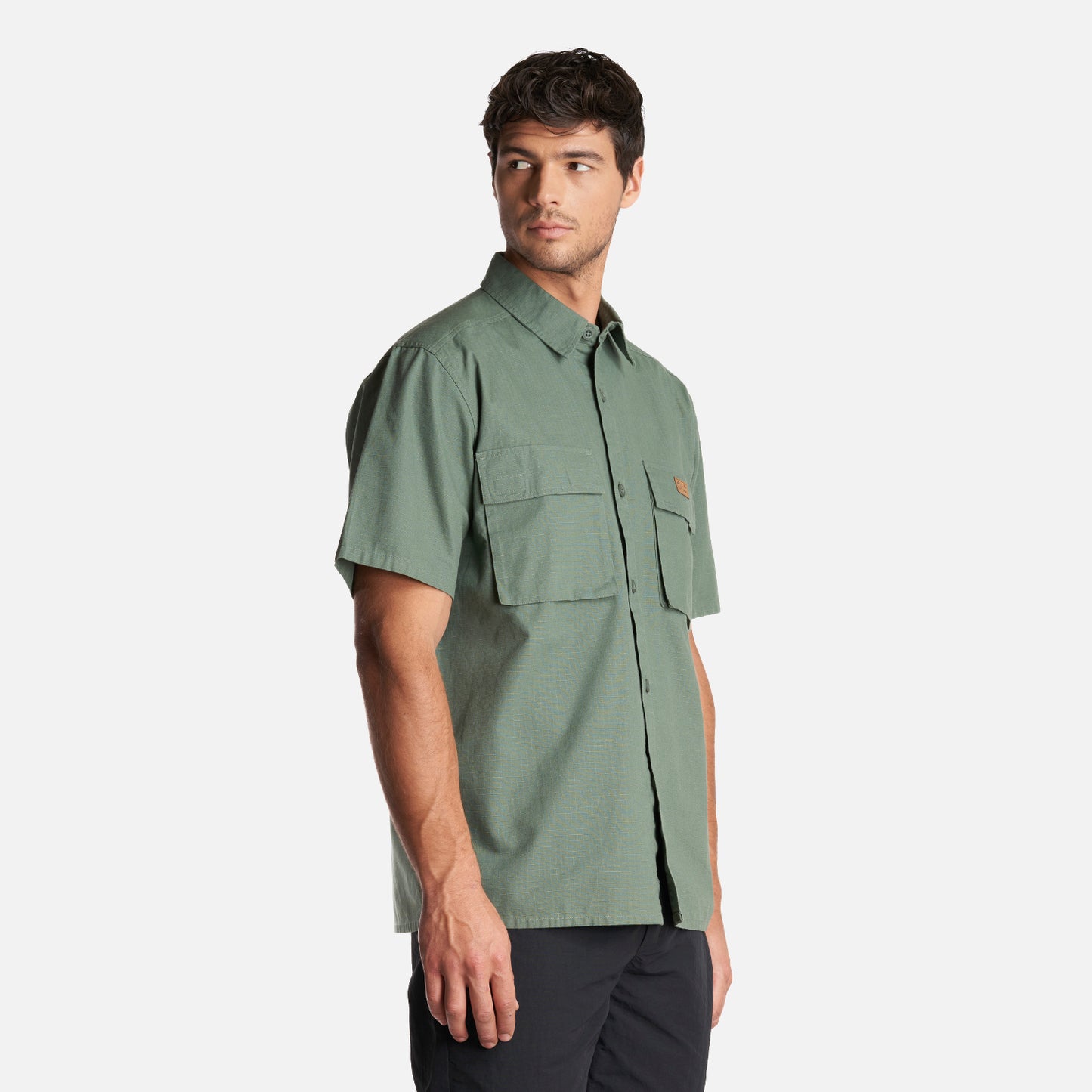 Camisa Hombre Safari Verde Musgo Haka Honu