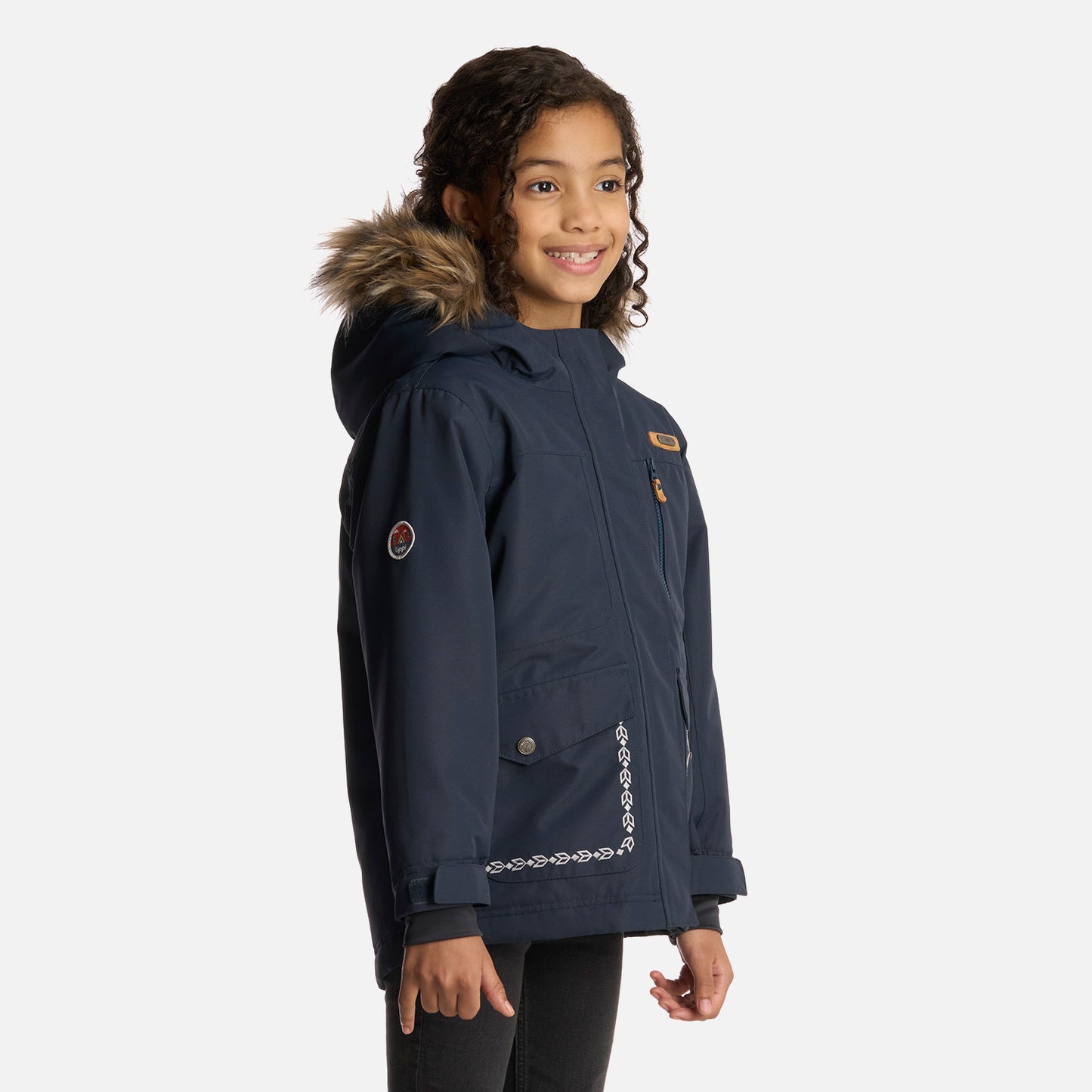 Chaqueta Niña Roble B-Dry Hoody Jacket Azul Marino Lippi
