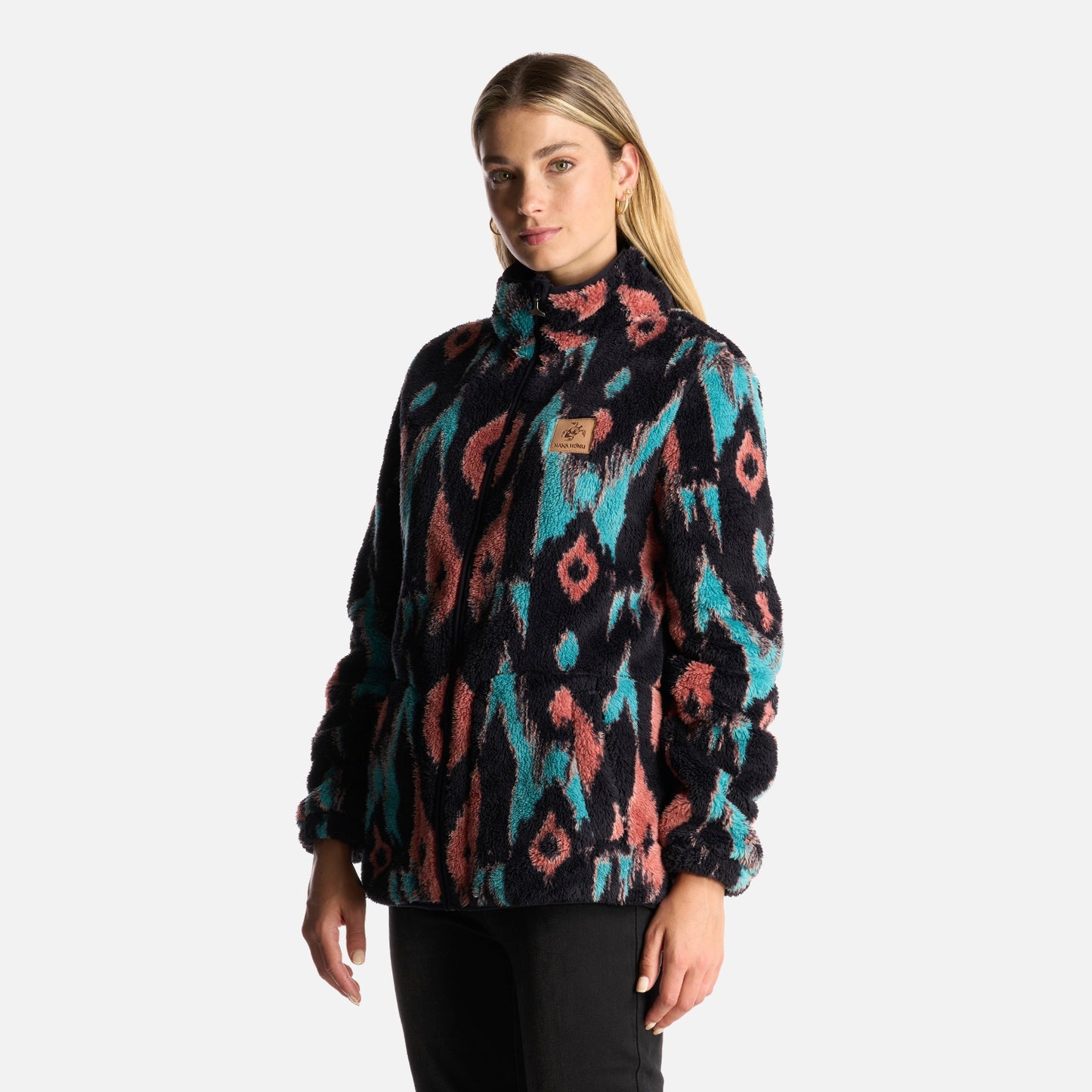 Poleron Mujer Caluro-sin Print Azul Haka Honu