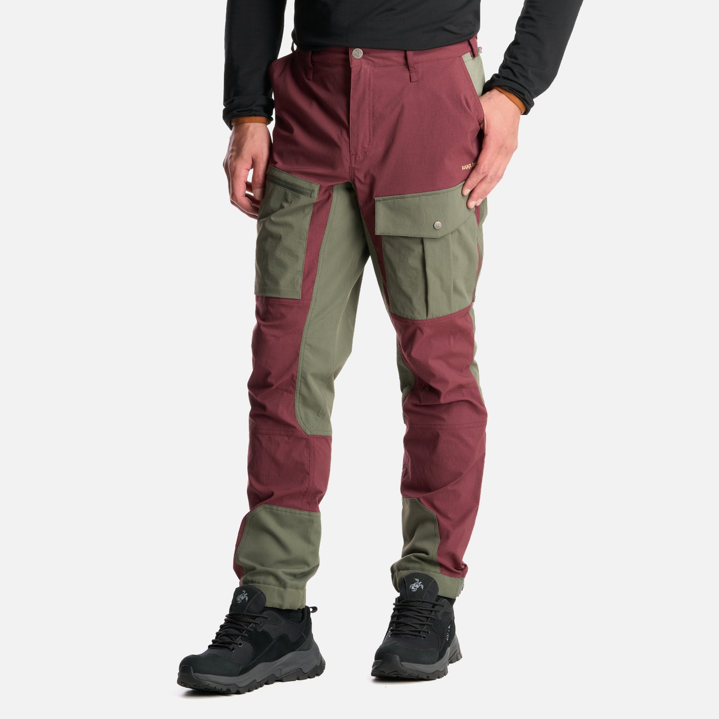 Pantalon Hombre Boina Negra Burdeo Haka Honu