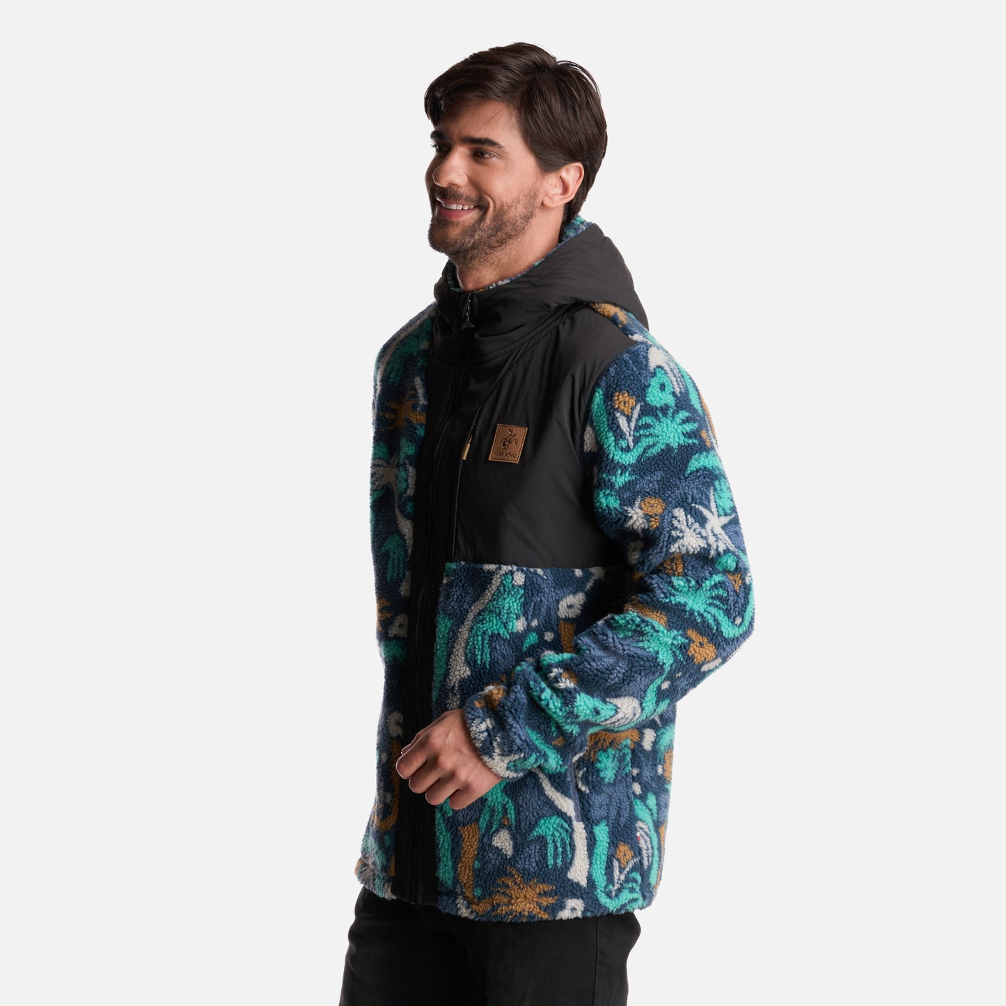 Poleron Hombre Porteador Print Azul Haka Honu