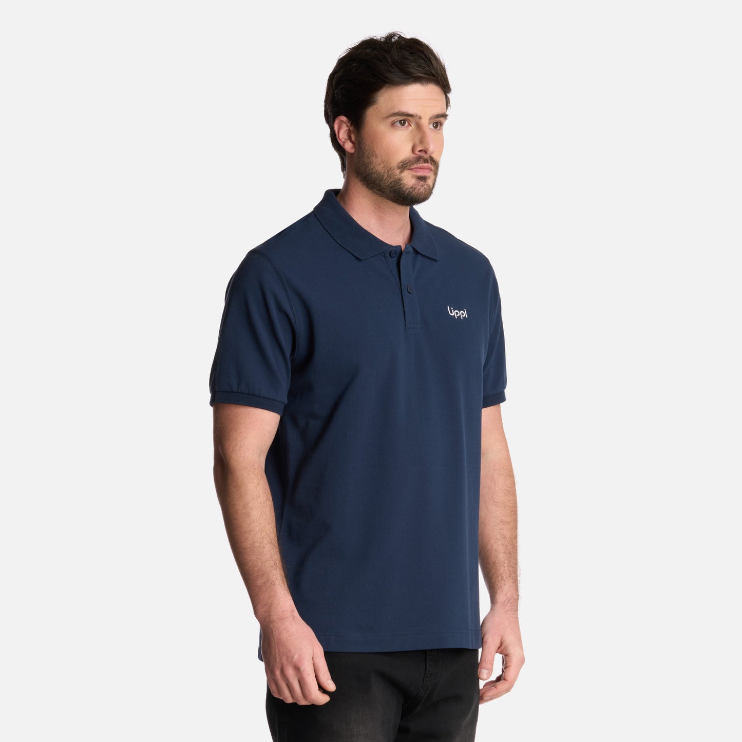 Polera Hombre First Class Elastic Polo Azul Marino Lippi