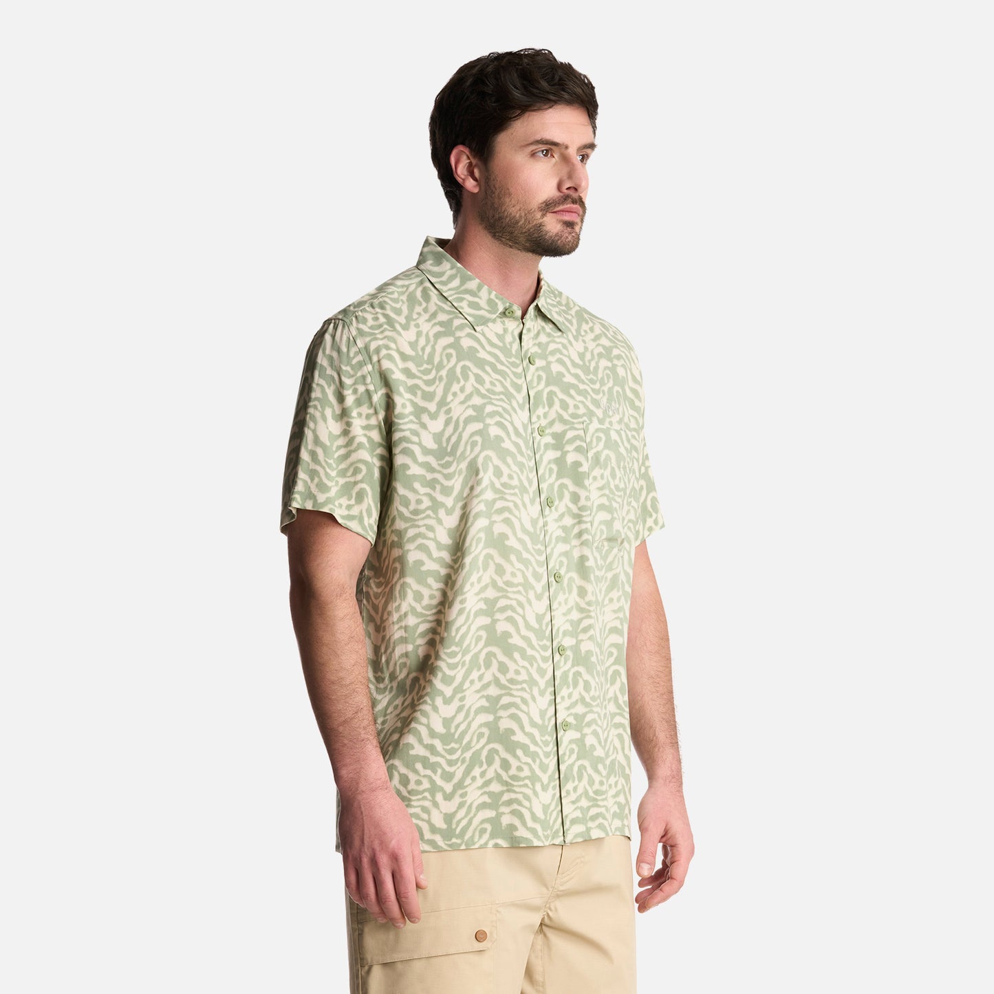 Camisa Hombre SeaSide Short Sleeve Shirt Print Jade Lippi