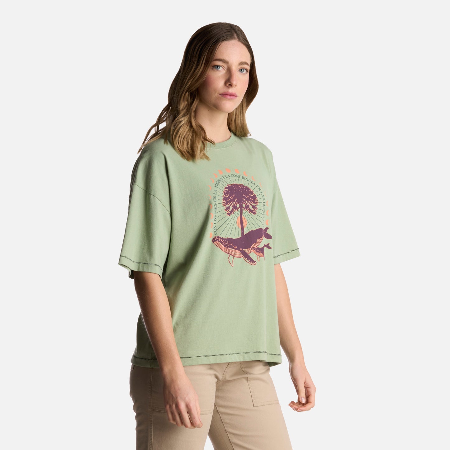 Polera Mujer Gorrión Jade Haka Honu