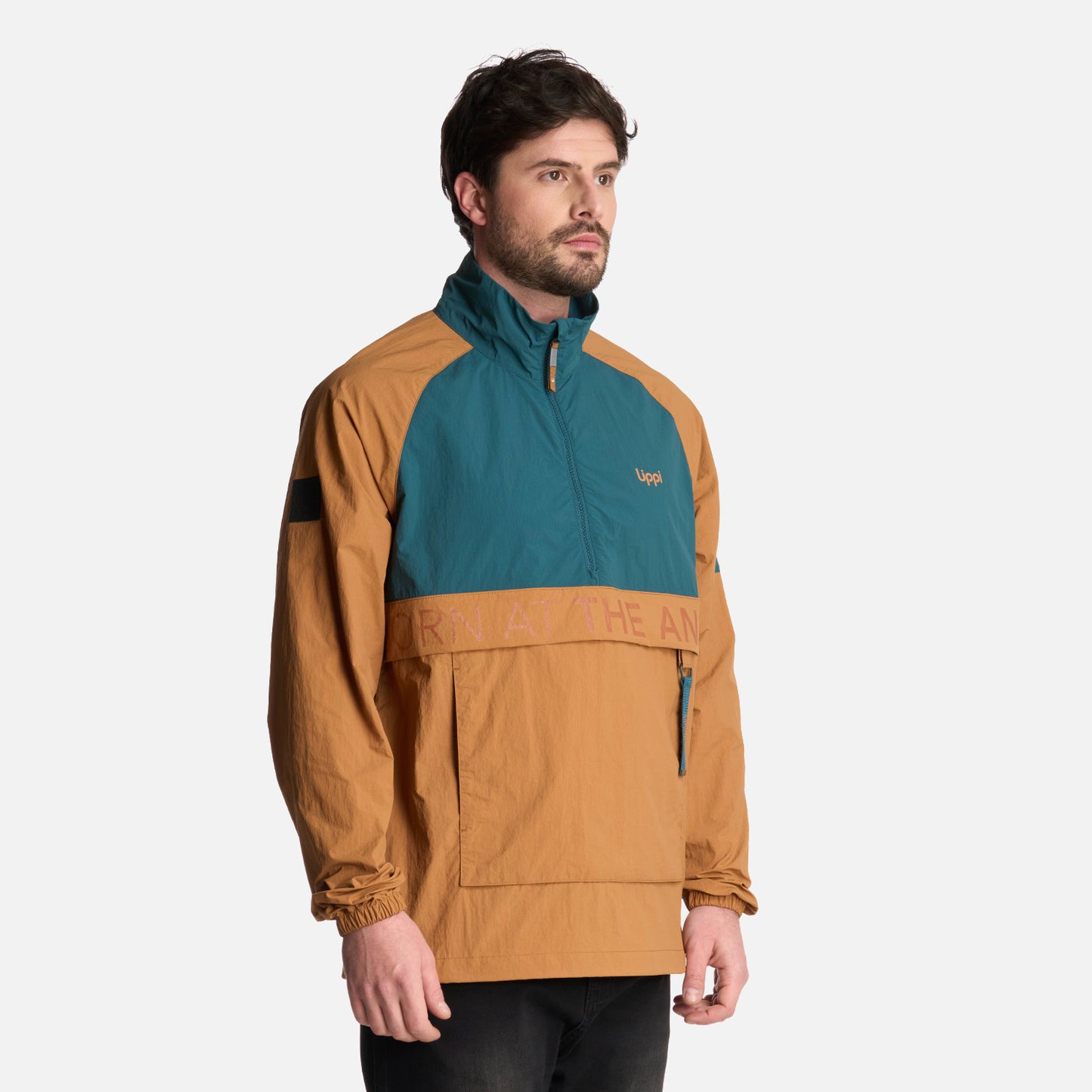 Chaqueta Hombre WindCity WindBreaker 1/4 Zip Jacket Petroleo Lippi