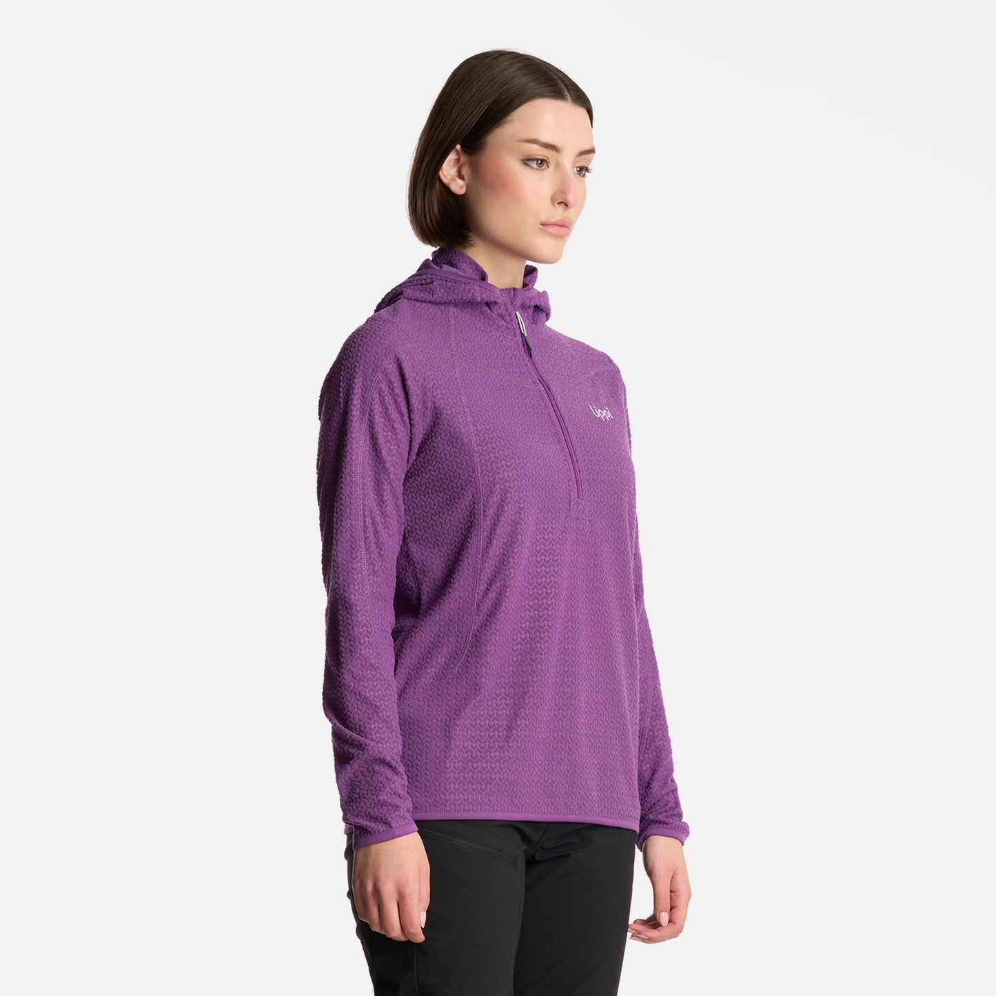 Polerón Mujer Jacaranda Nano-F 14 Zip Hoody Violeta Lippi