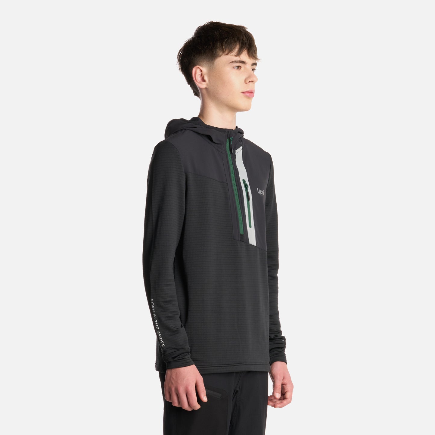 Polerón Teen Boy Karova 14 Zip Hoody Negro Lippi