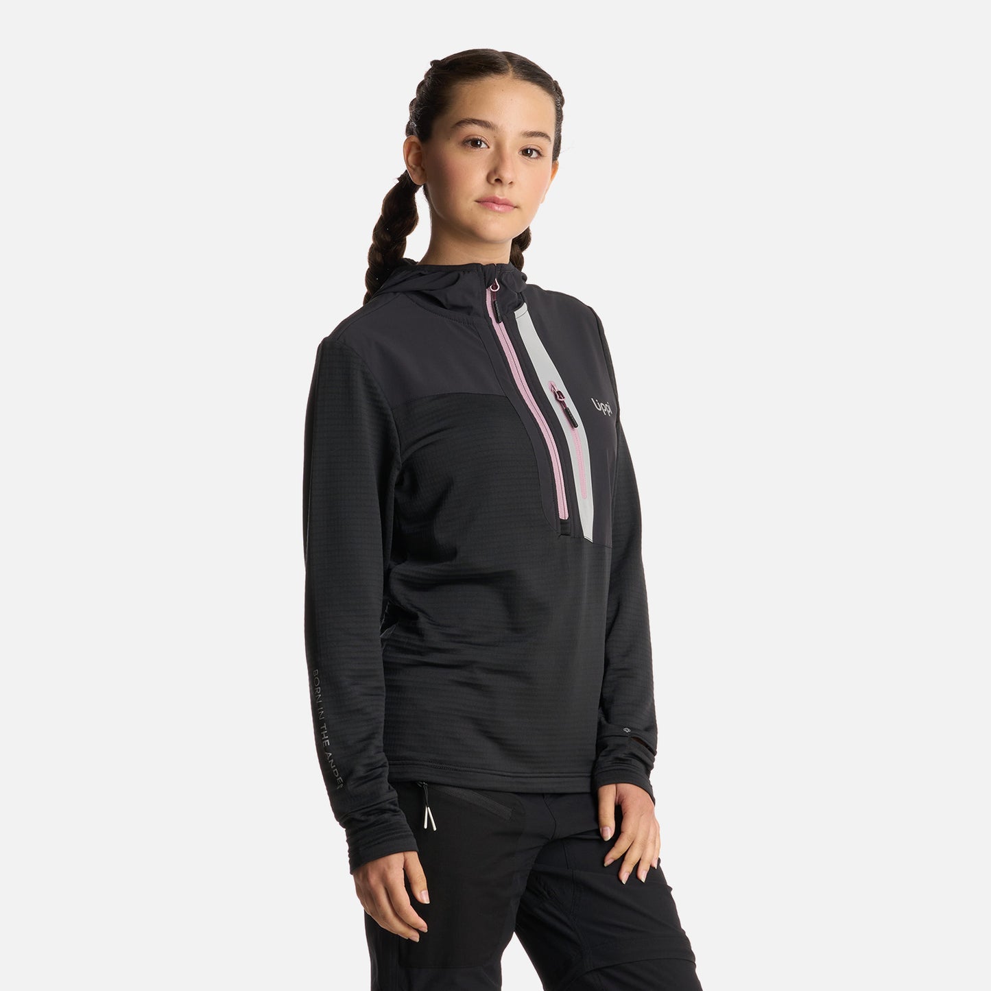 Polerón Teen Girl Karova 14 Zip Hoody Negro Lippi