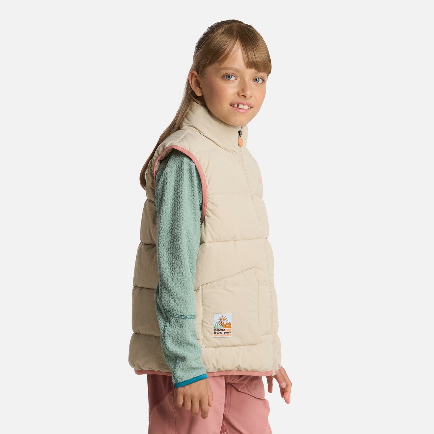 Chaqueta Niña Kingfisher Steam-Pro Vest Jacket Beige Lippi