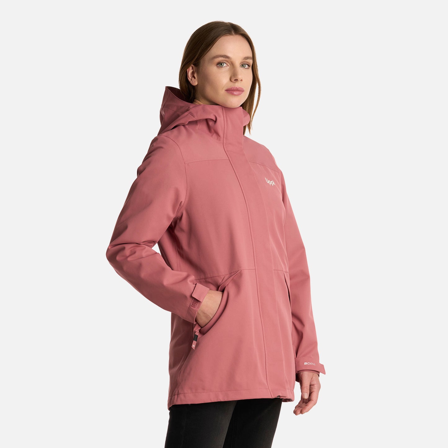 Chaqueta Mujer Lake Fusion 3 B-Dry Jacket Rosa Oscuro Lippi