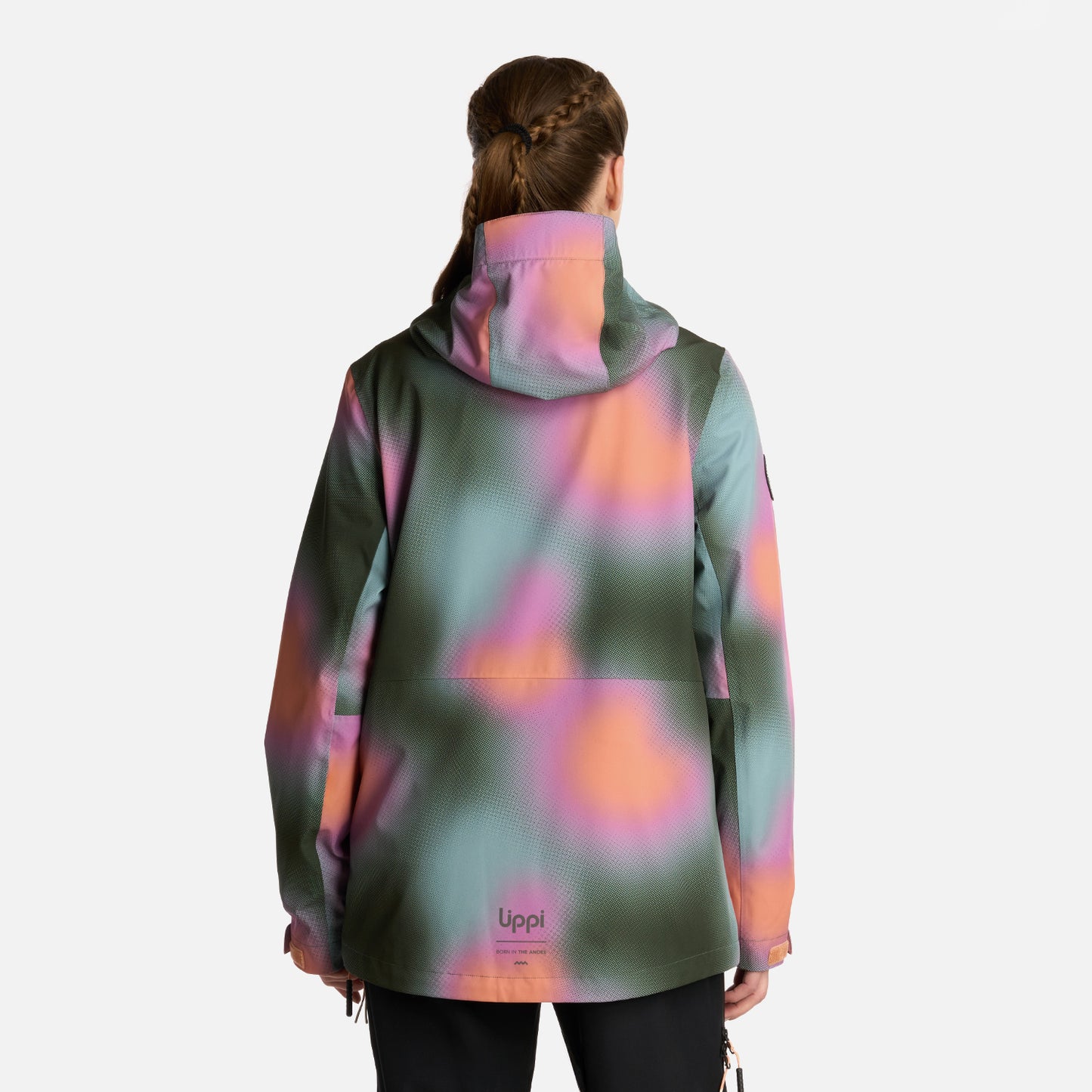 Chaqueta Mujer Sierra Nevada B-Dry Light Hoody Jacket Print Damasco Lippi