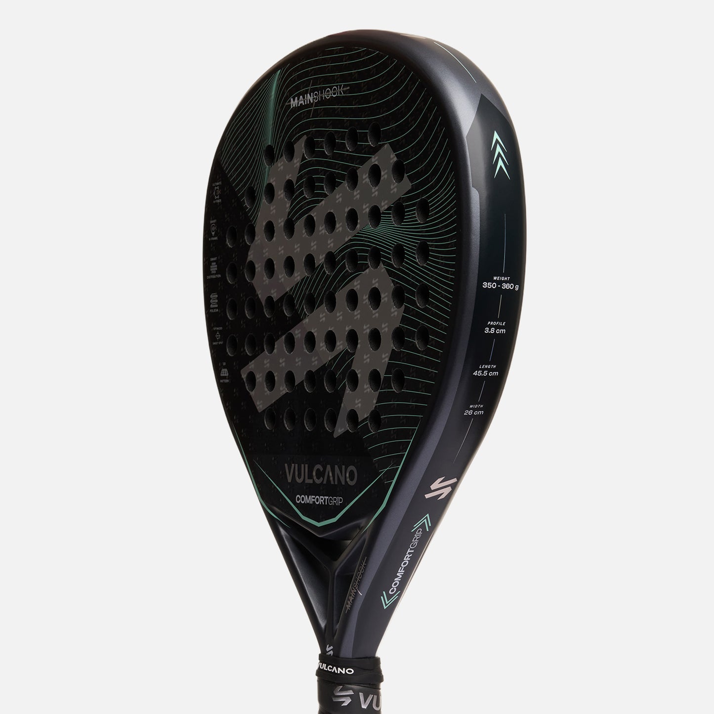 Pala Mainshock Padel Racket Gris Vulcano