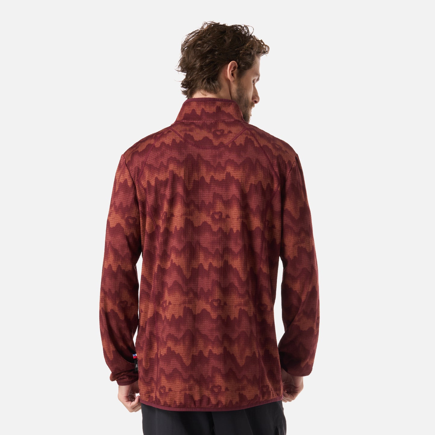 Polerón Hombre Taina Print Burdeo Haka Honu