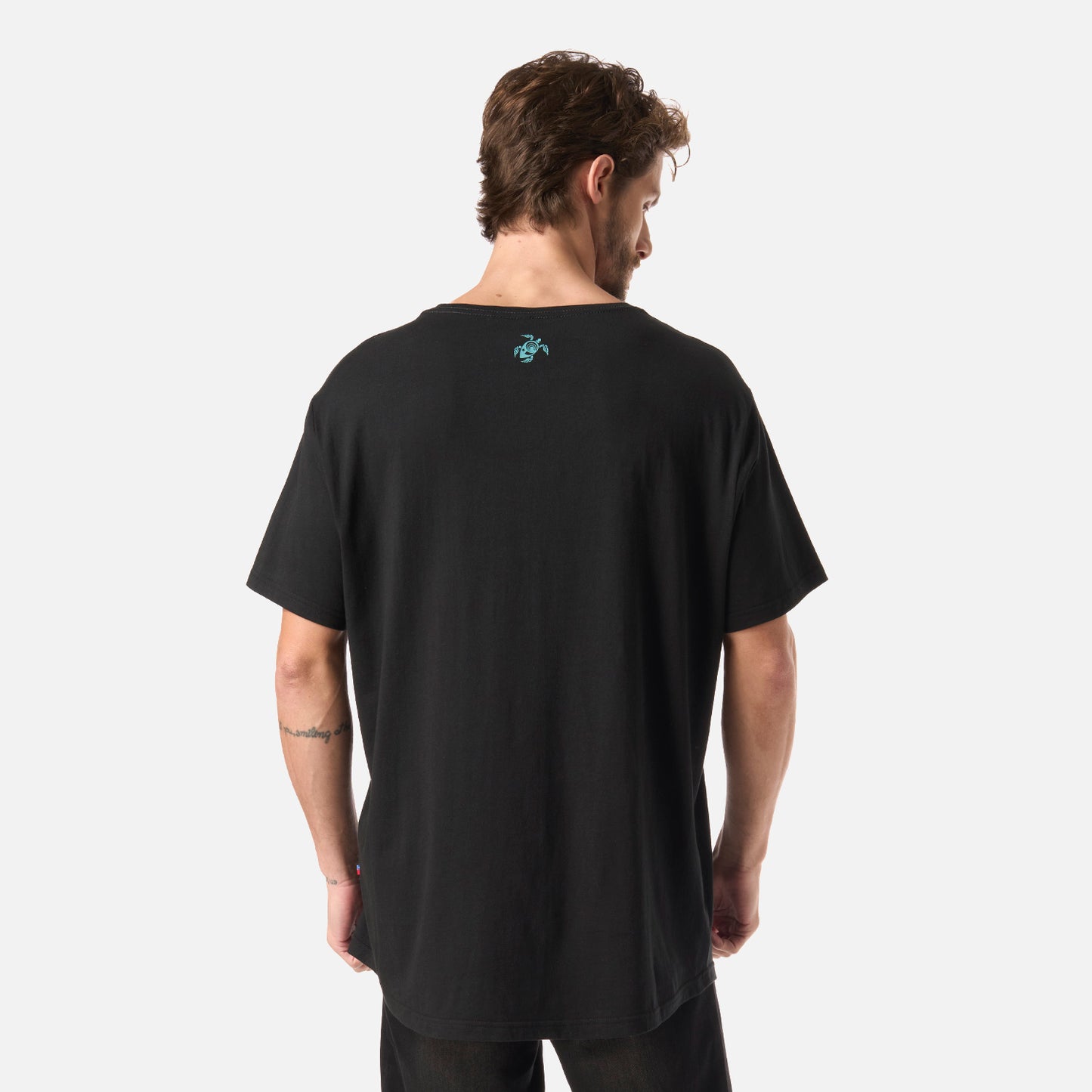 Polera Hombre Natural Negro Haka Honu
