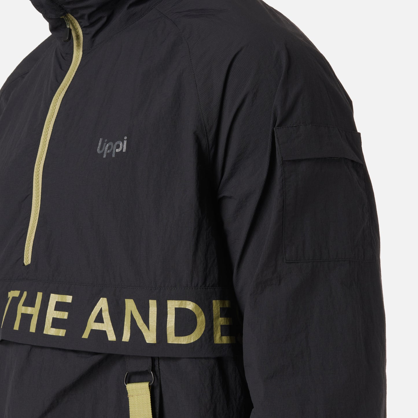 Chaqueta Hombre WindCity WindBreaker 1/4 Zip Jacket Negro Lippi