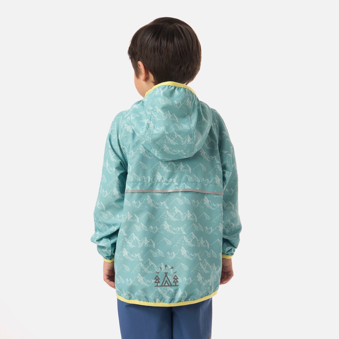 Chaqueta Niño Nightfall Windbreaker Hoody Jacket Print Turquesa Lippi
