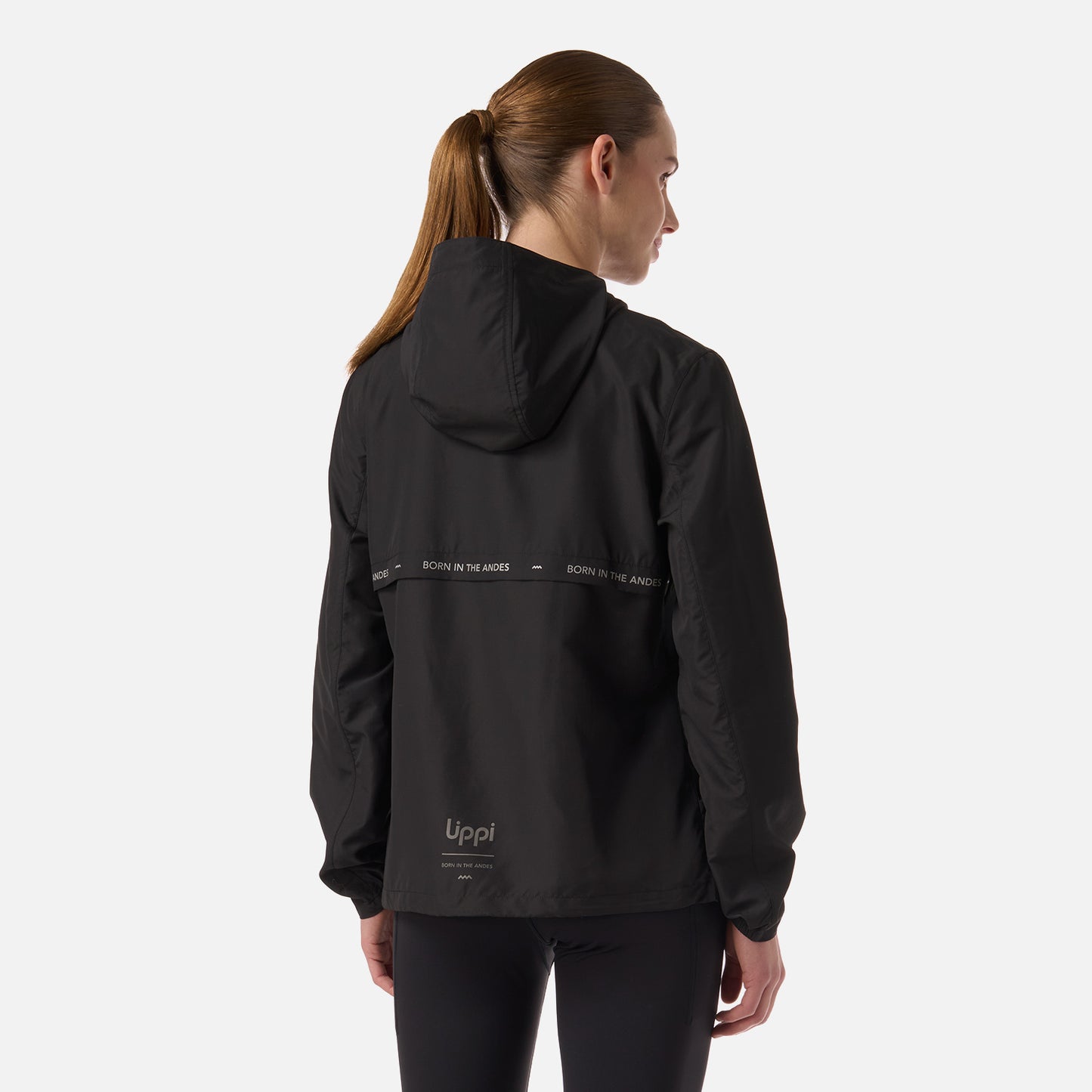 Chaqueta Mujer Nightfall Windbreaker Hoody Jacket Negro Lippi