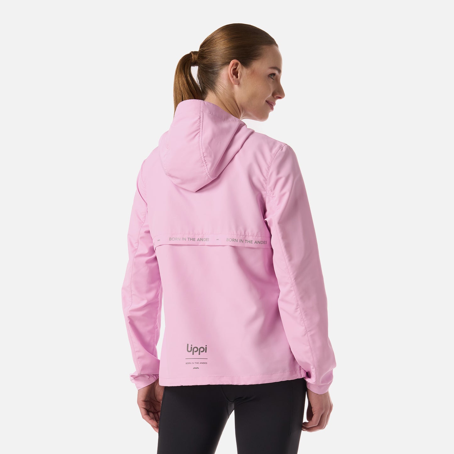 Chaqueta Mujer Nightfall Windbreaker Hoody Jacket Rosa Lippi