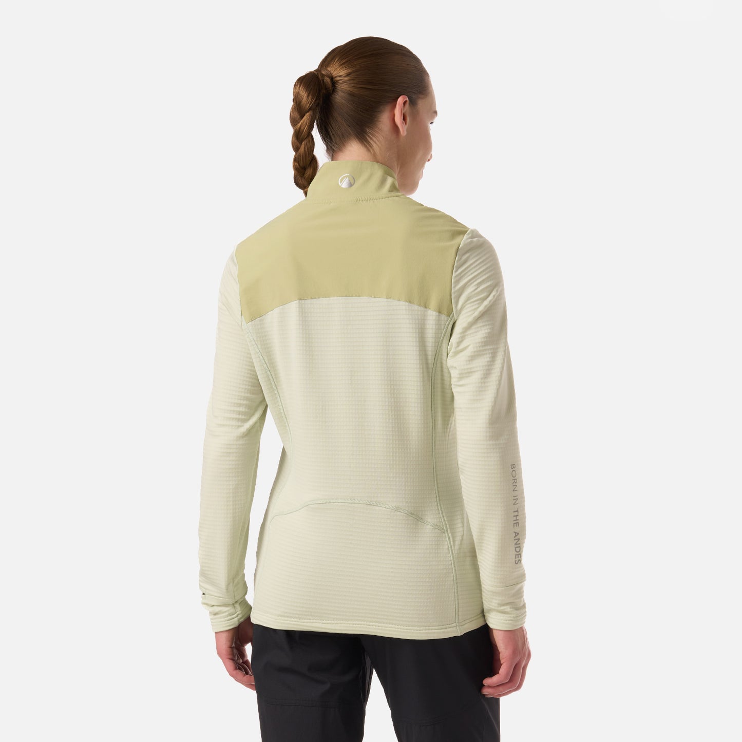 Polerón Mujer Karova Nano-F 1/4 Zip Verde Claro Lippi