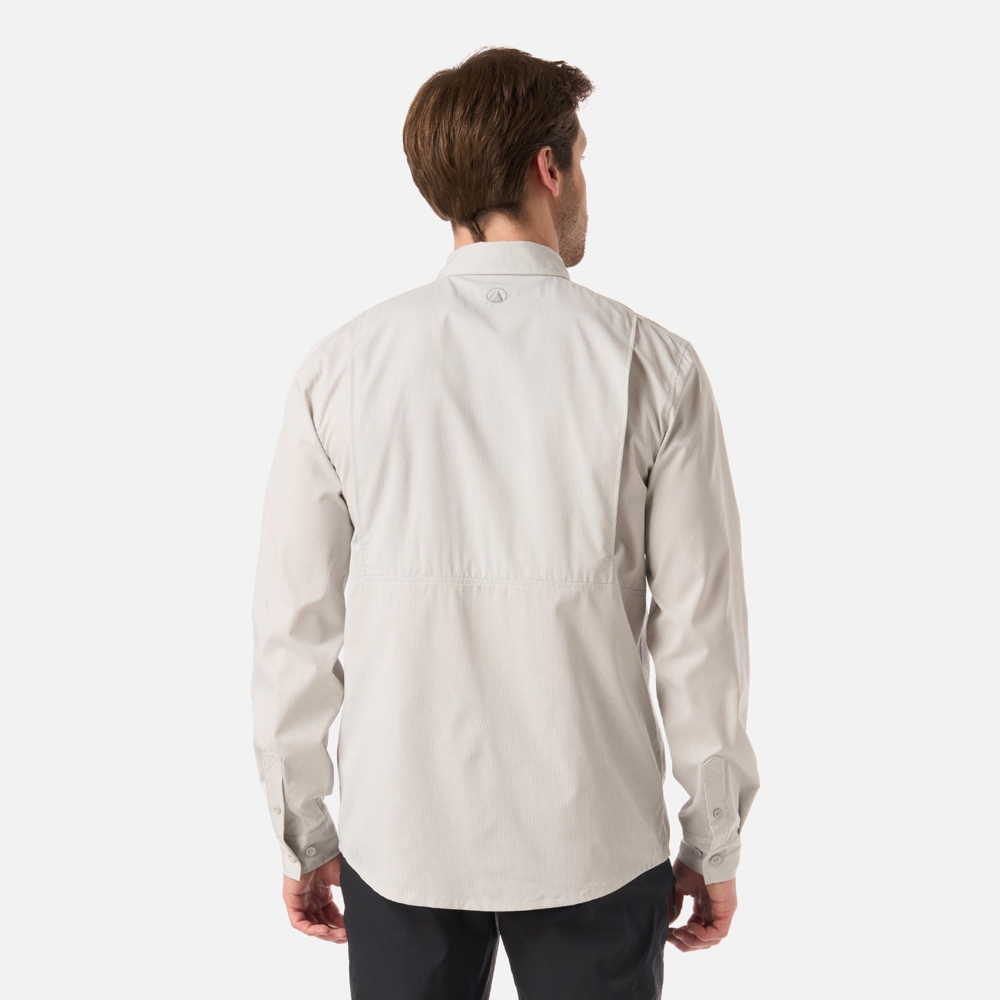 Camisa Hombre Rosselot Long Sleeve Q-Dry Shirt Gris Claro Lippi