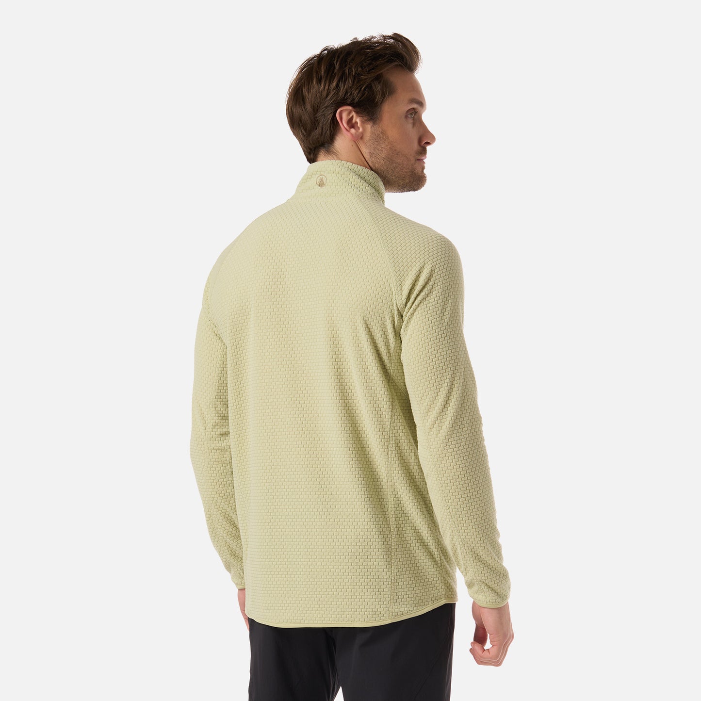 Polerón Hombre Jacaranda Nano-F 1/4 Zip Verde Manzana Lippi
