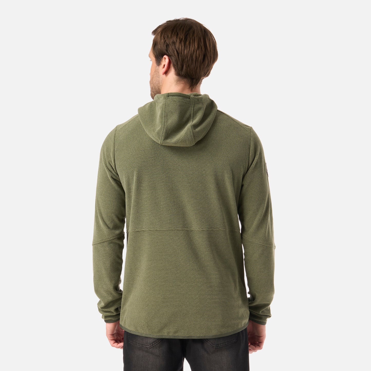 Polar Hombre Stripes Nano-F Full Zip Hoody Verde Musgo Lippi