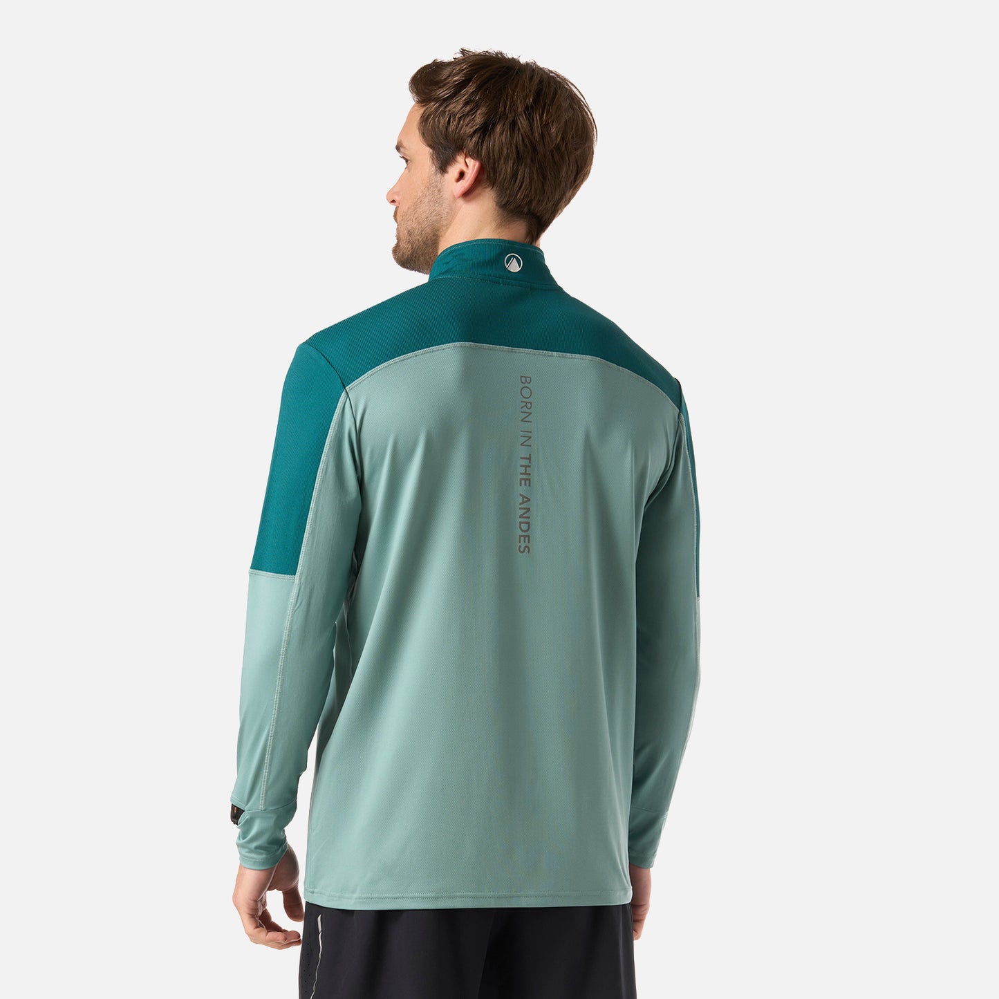 Polerón Hombre Puerto Trucco 1/4 Zip Turquesa Lippi