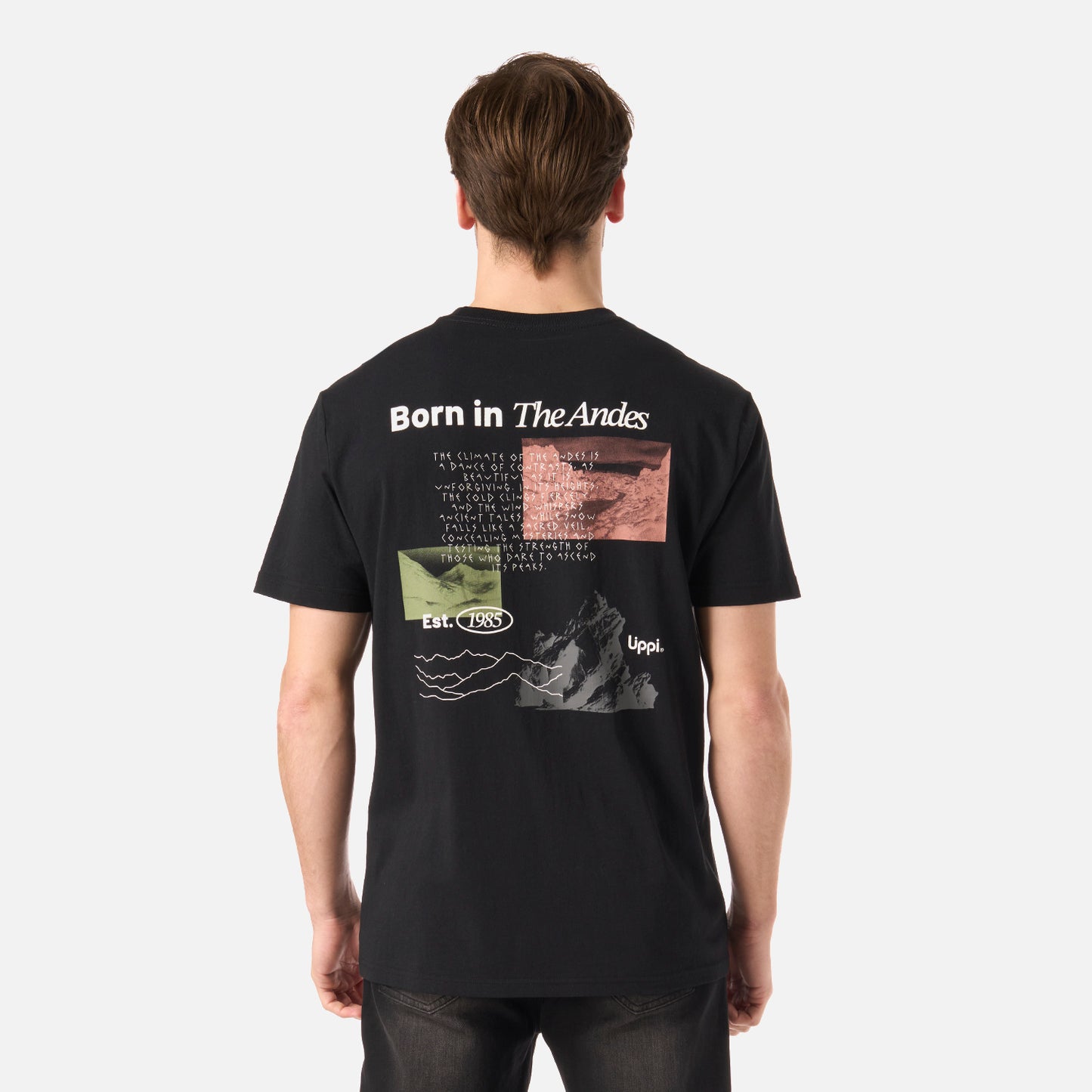 Polera Hombre Adventure Page T-Shirt Negro Lippi