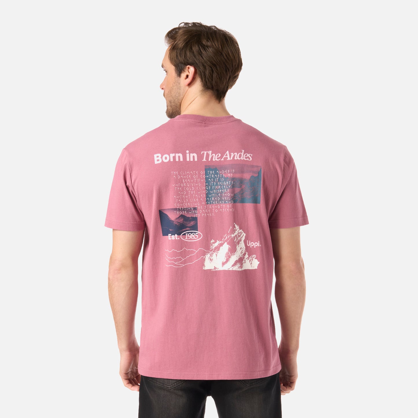 Polera Hombre Adventure Page T-Shirt Rosa Oscuro Lippi