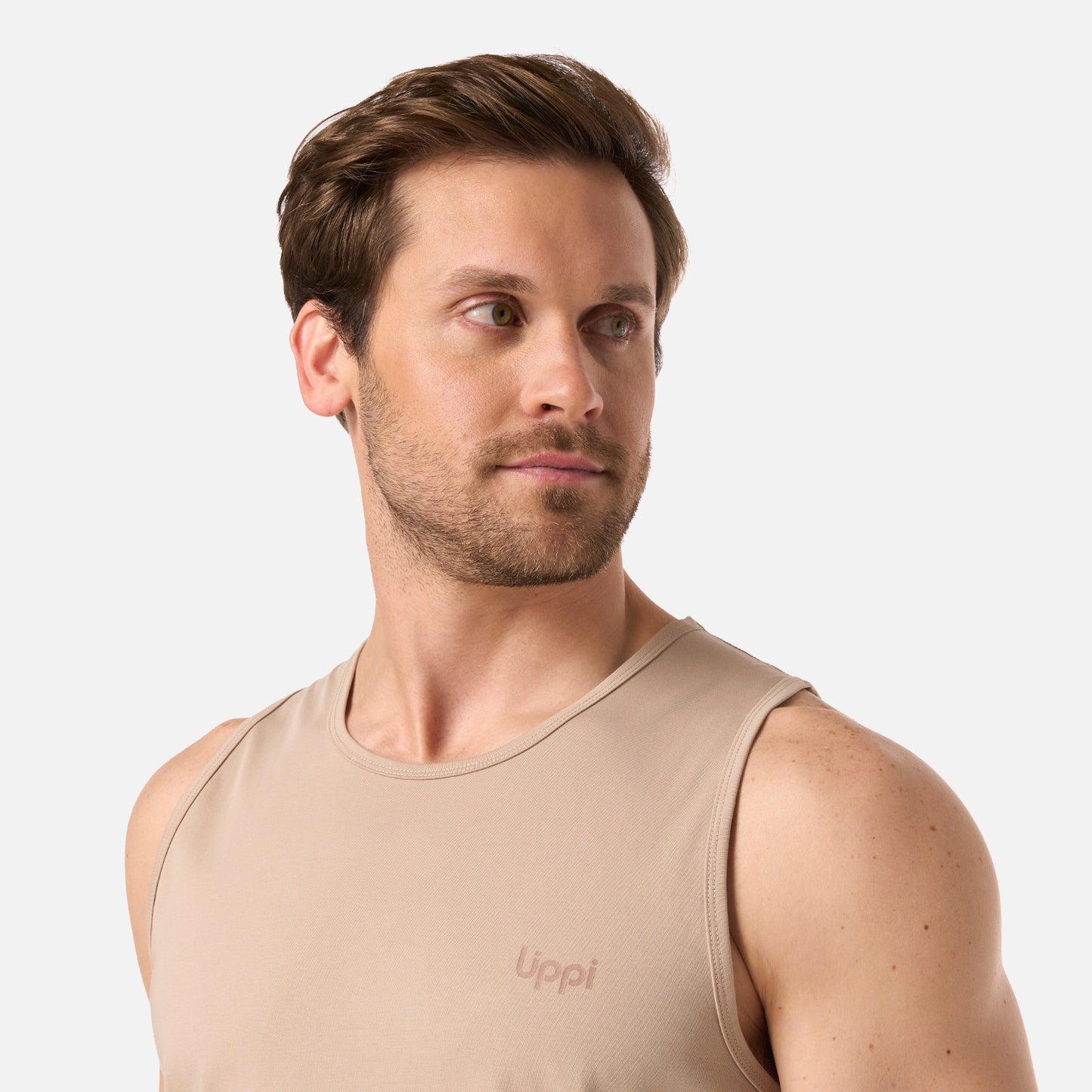 Polera Hombre Boulder Sleeveless T-Shirt Beige Lippi