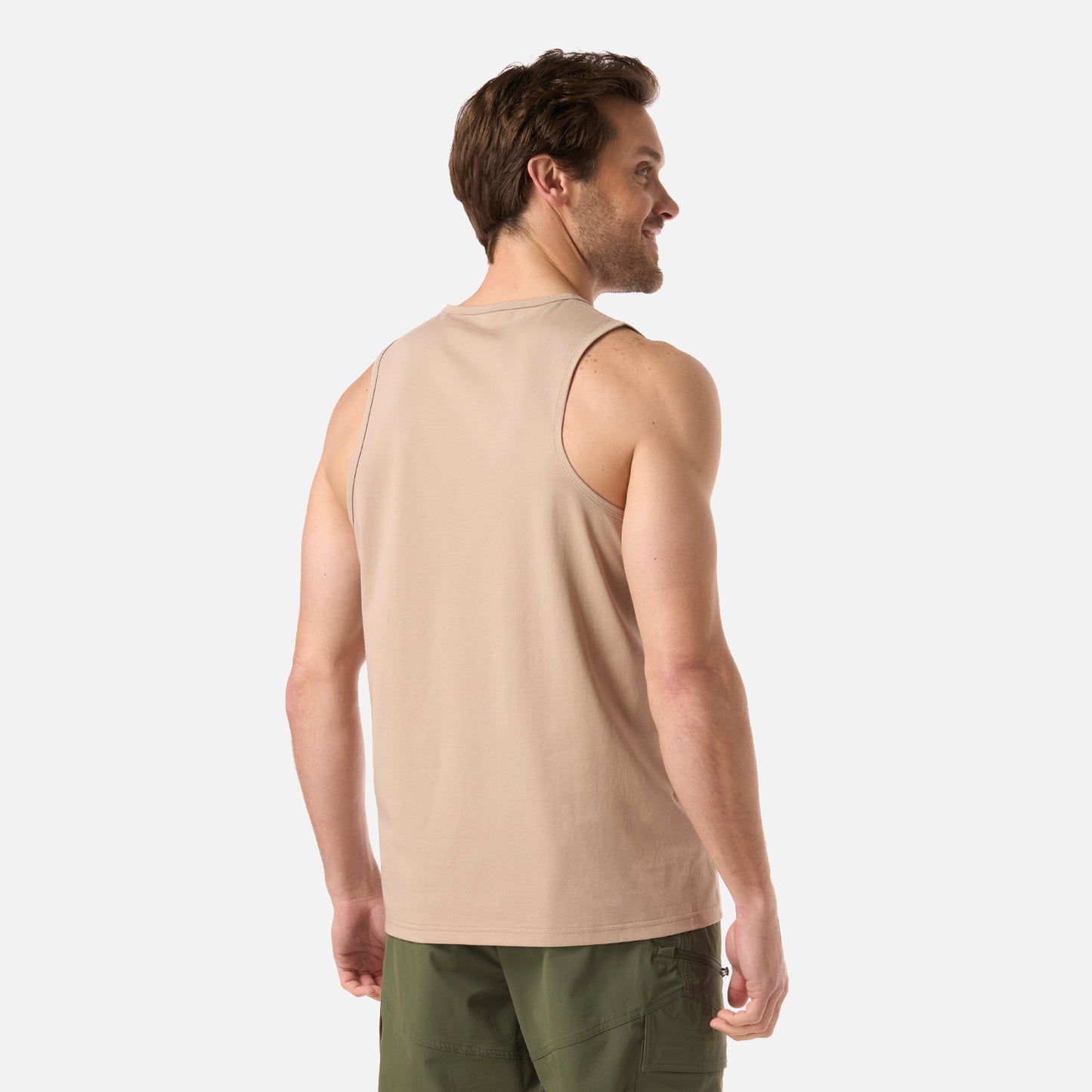 Polera Hombre Boulder Sleeveless T-Shirt Beige Lippi