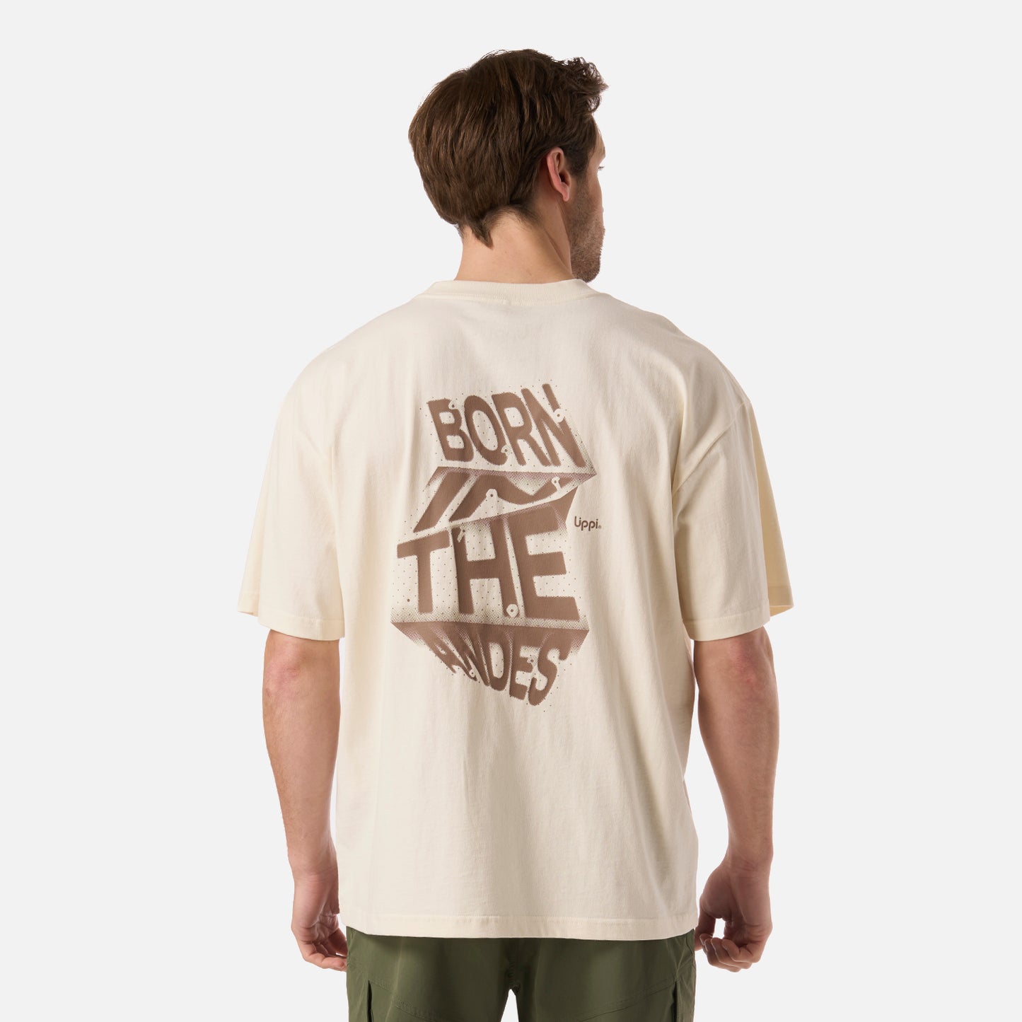 Polera Hombre Boulder T-Shirt Crema Lippi