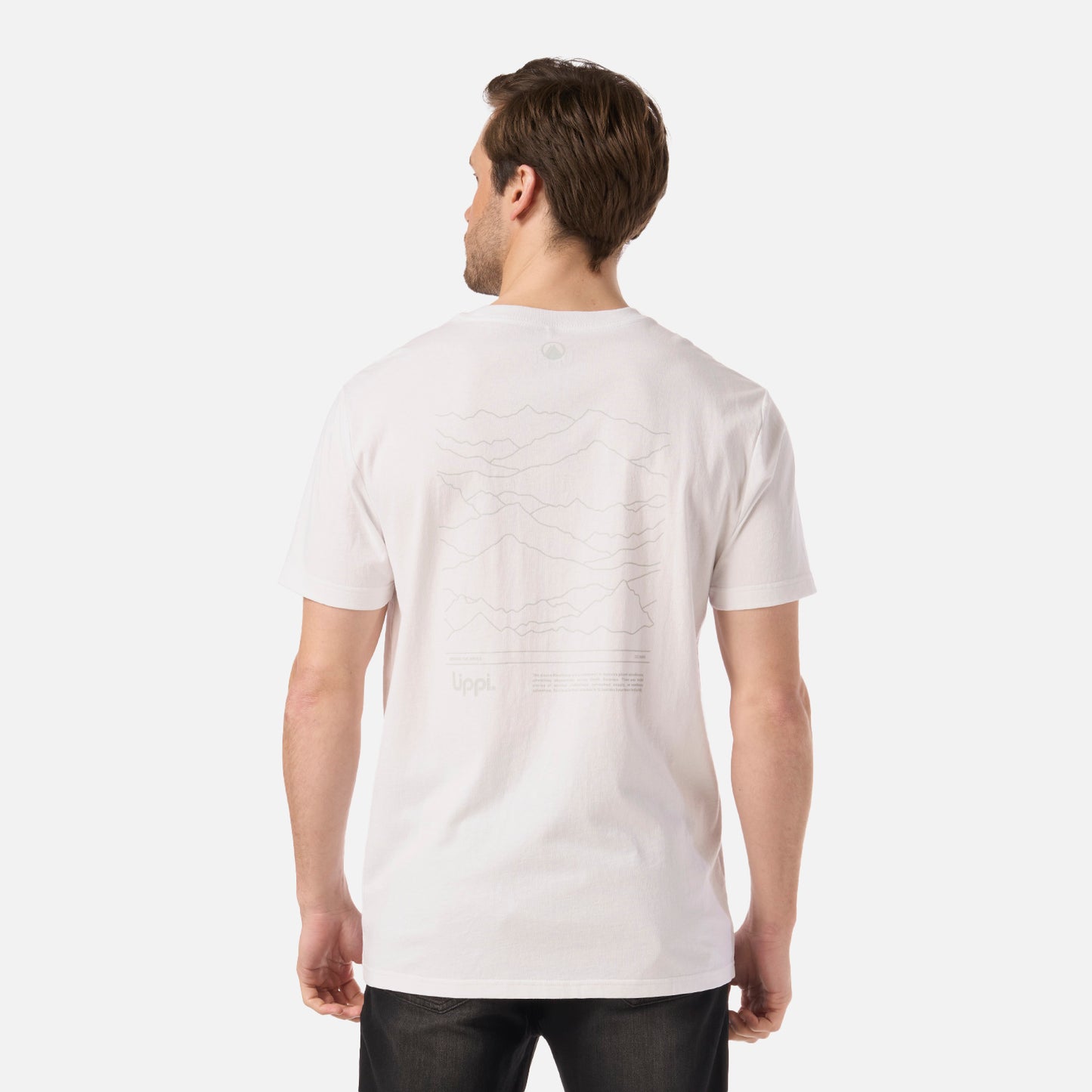 Polera Hombre Mountain Vibes T-Shirt Blanco Lippi