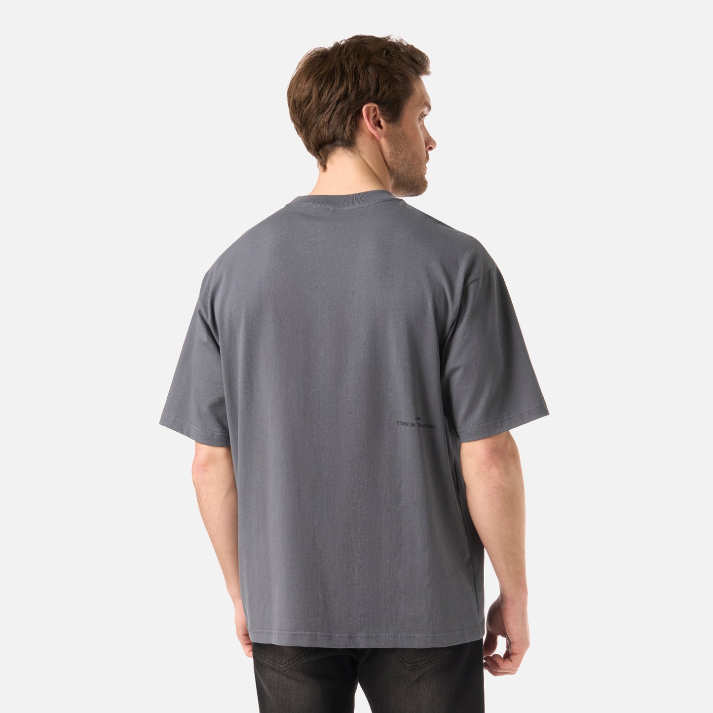 Polera Hombre Endura Cotton T-Shirt Grafito Lippi