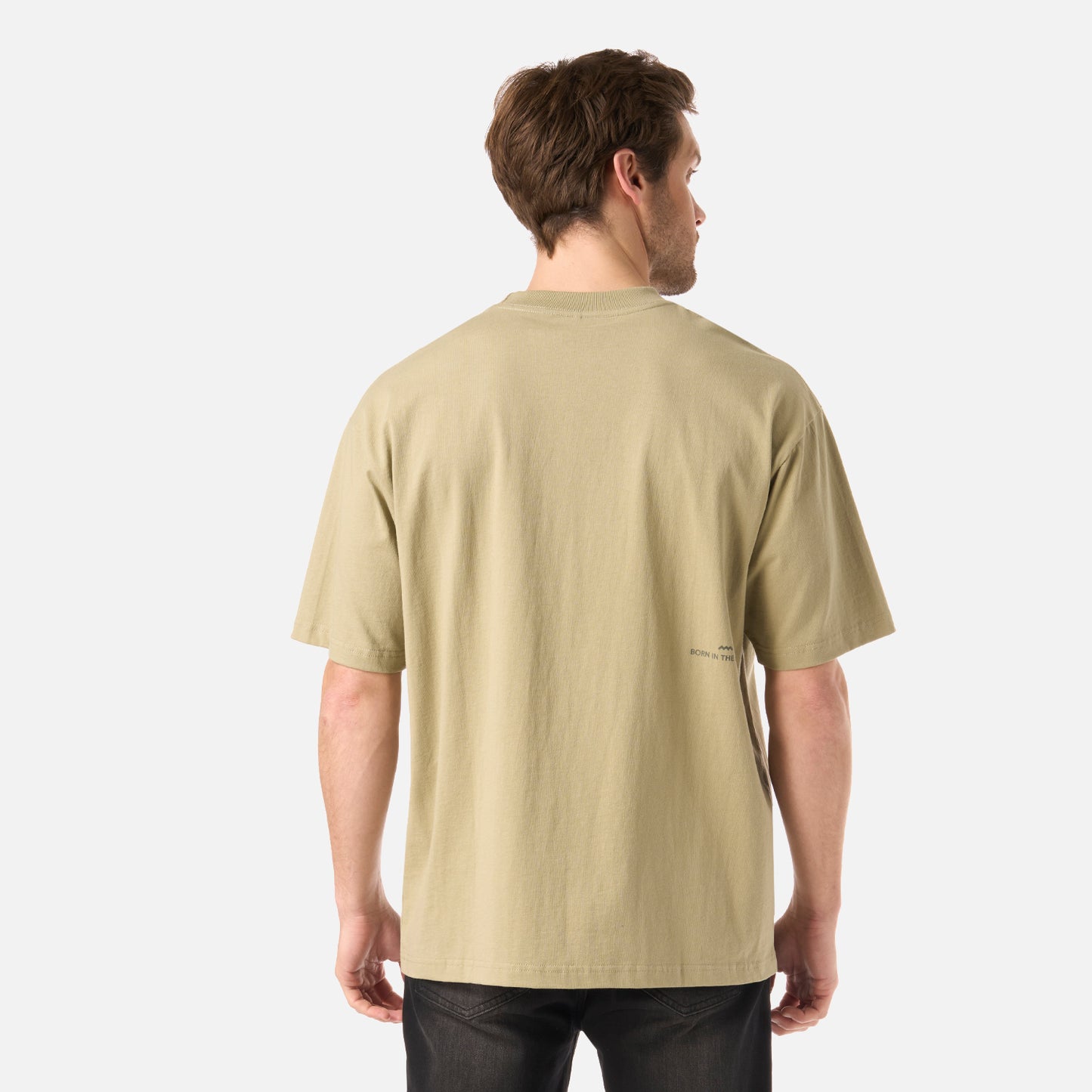 Polera Hombre Endura Cotton T-Shirt Verde Oliva Lippi