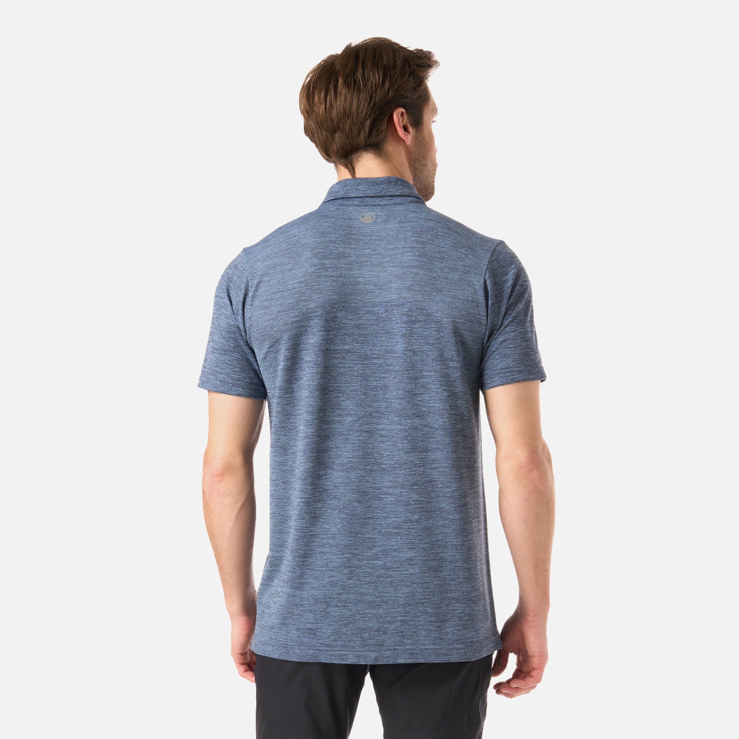 Polera Hombre B-Classic Seamless Polo Azul Piedra Lippi