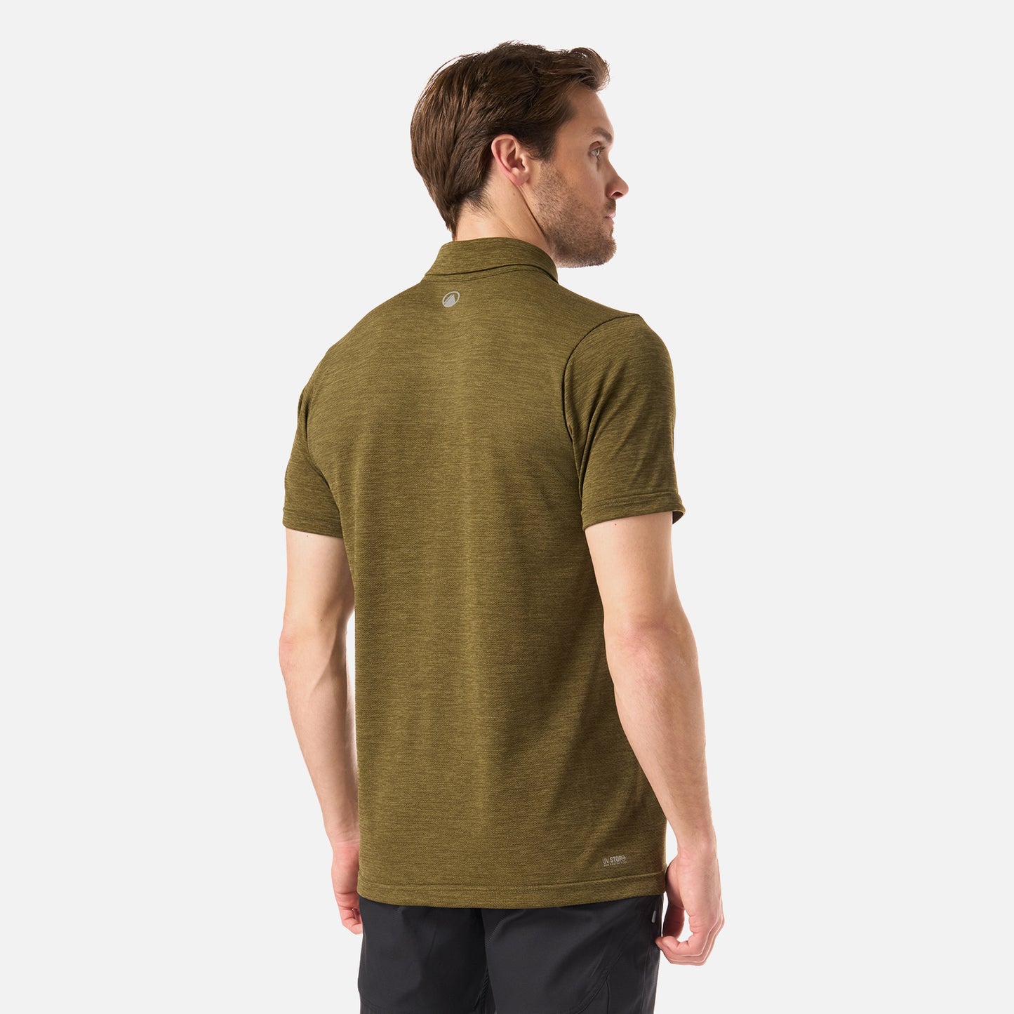 Polera Hombre B-Classic Seamless Polo Verde Musgo Lippi