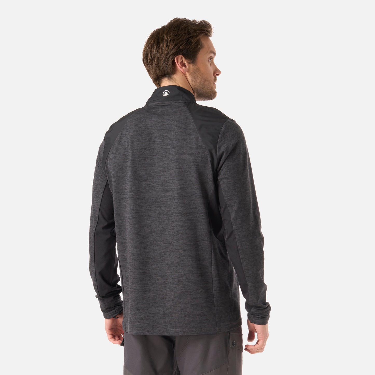 Polerón Hombre Egger 1/4 Zip Negro Lippi