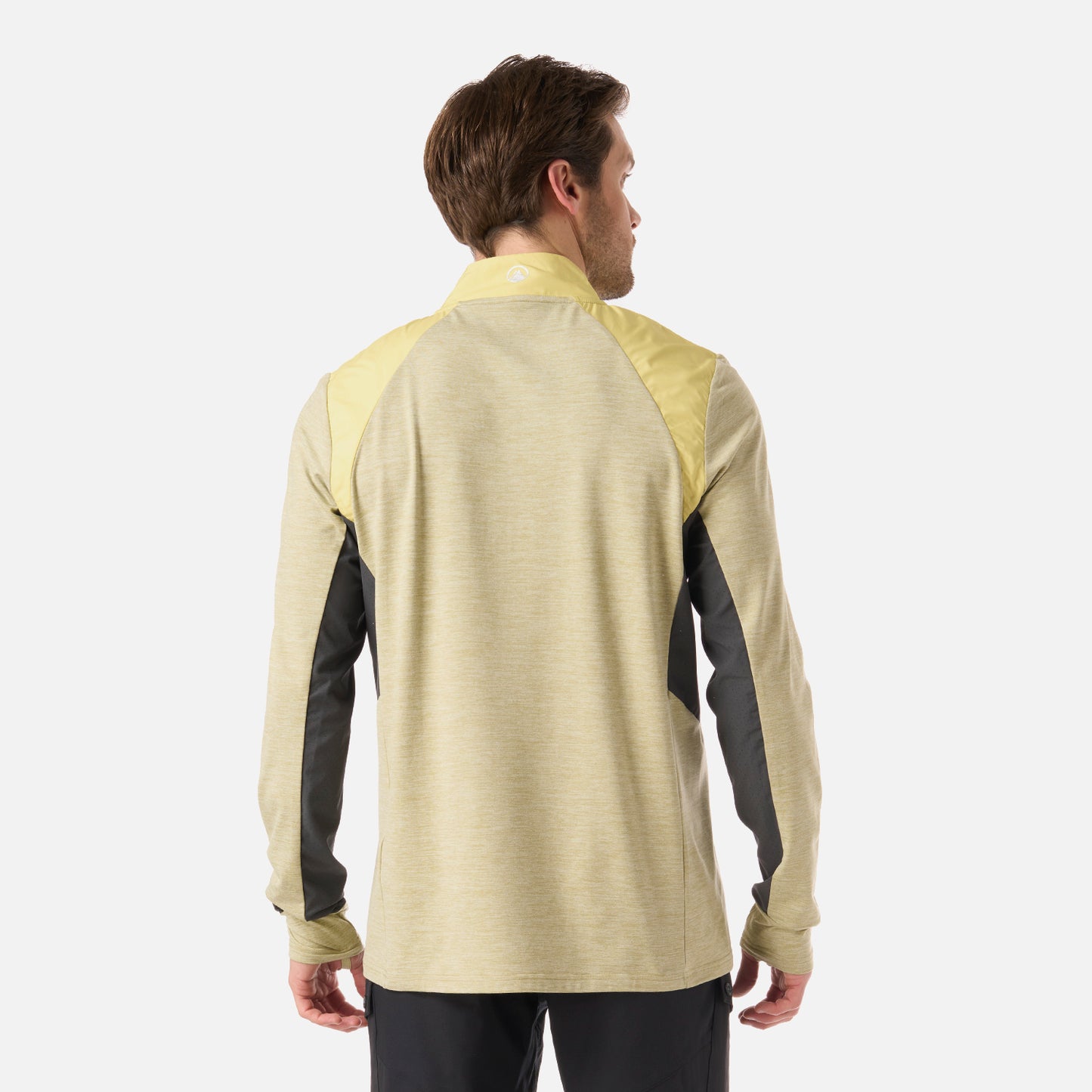 Polerón Hombre Egger 1/4 Zip Verde Manzana Lippi