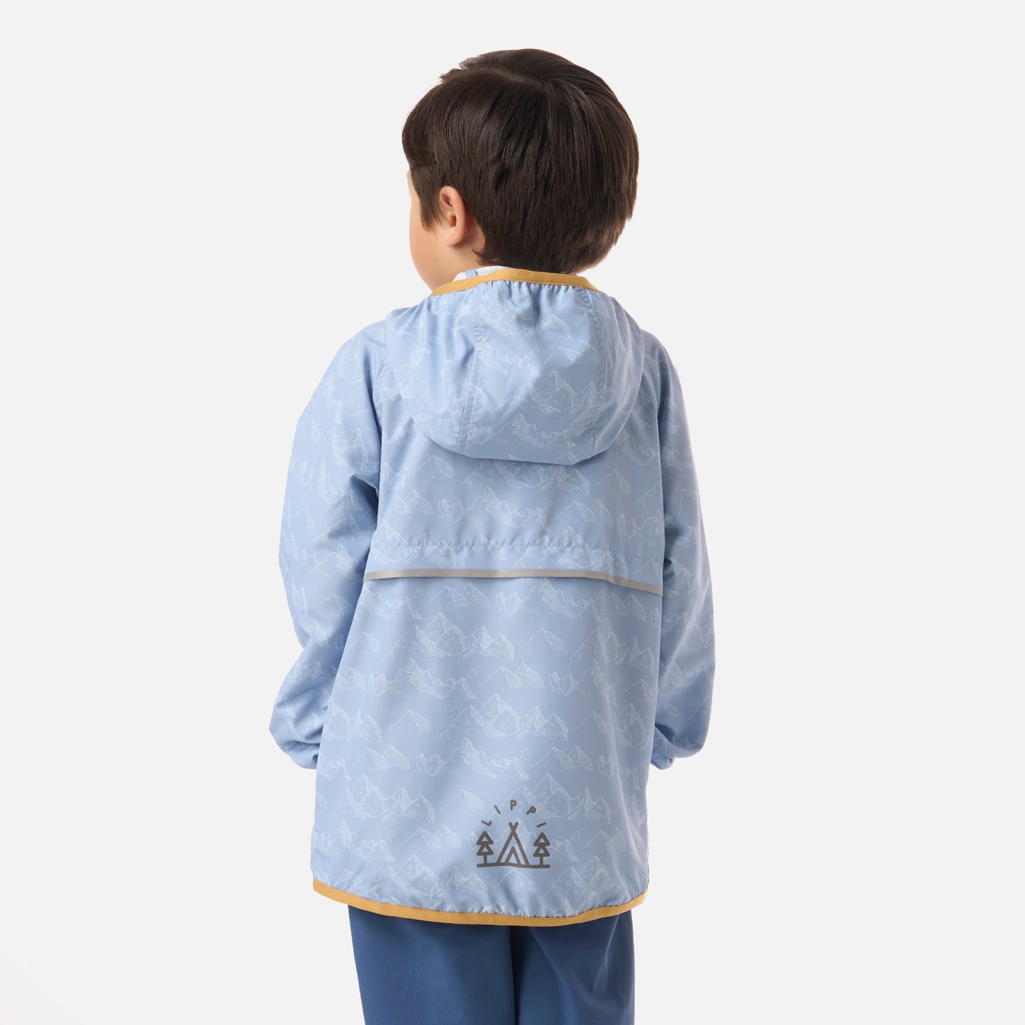 Chaqueta Niño Nightfall Windbreaker Hoody Jacket Print Celeste Lippi