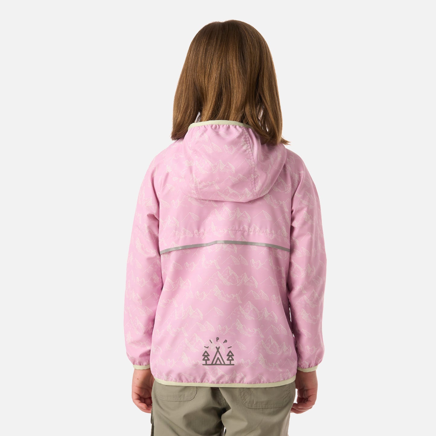 Chaqueta Niña Nightfall Windbreaker Hoody Jacket Print Rosa Lippi