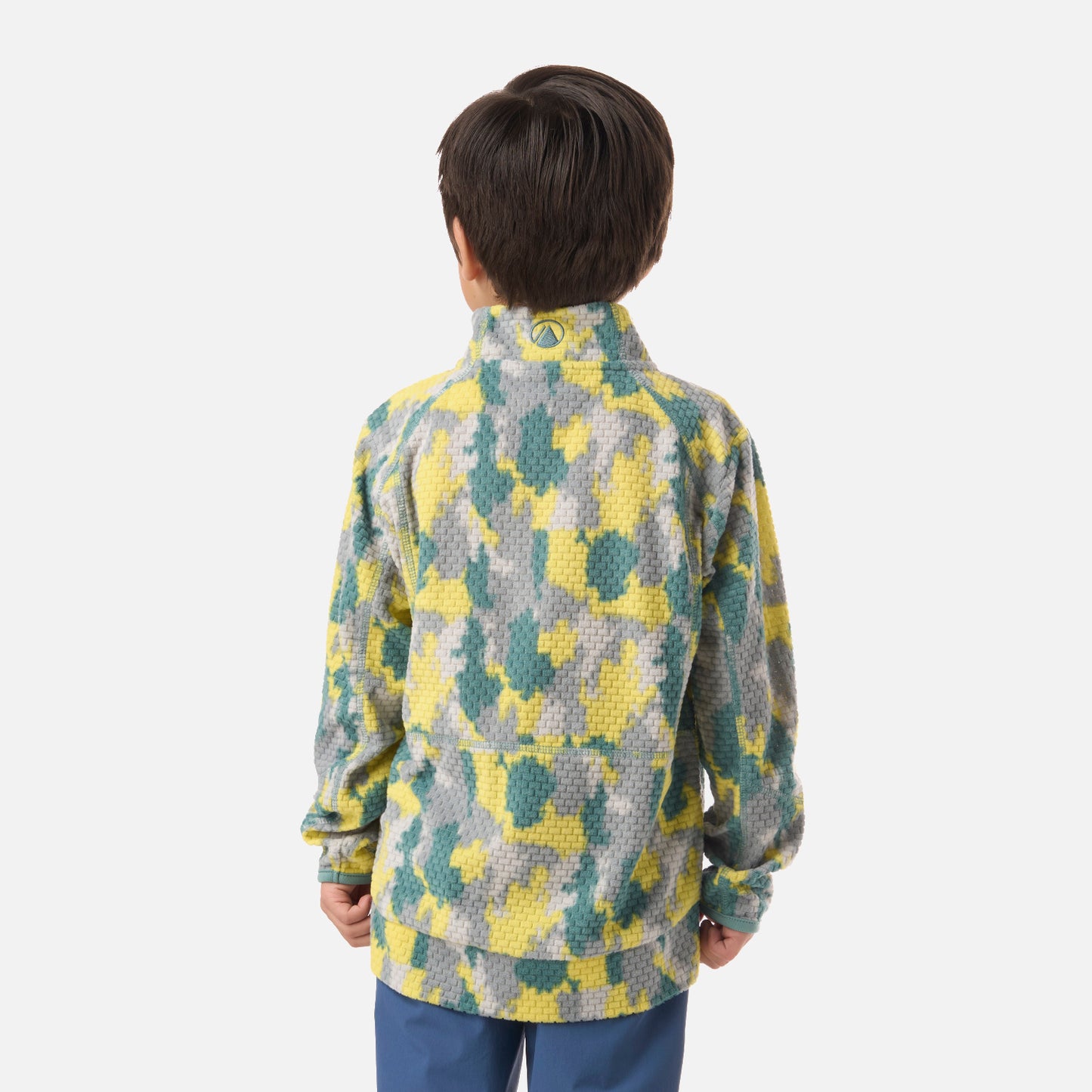 Polerón Niño Saltamontes Nano-F 1/4 Zip Print Turquesa Lippi