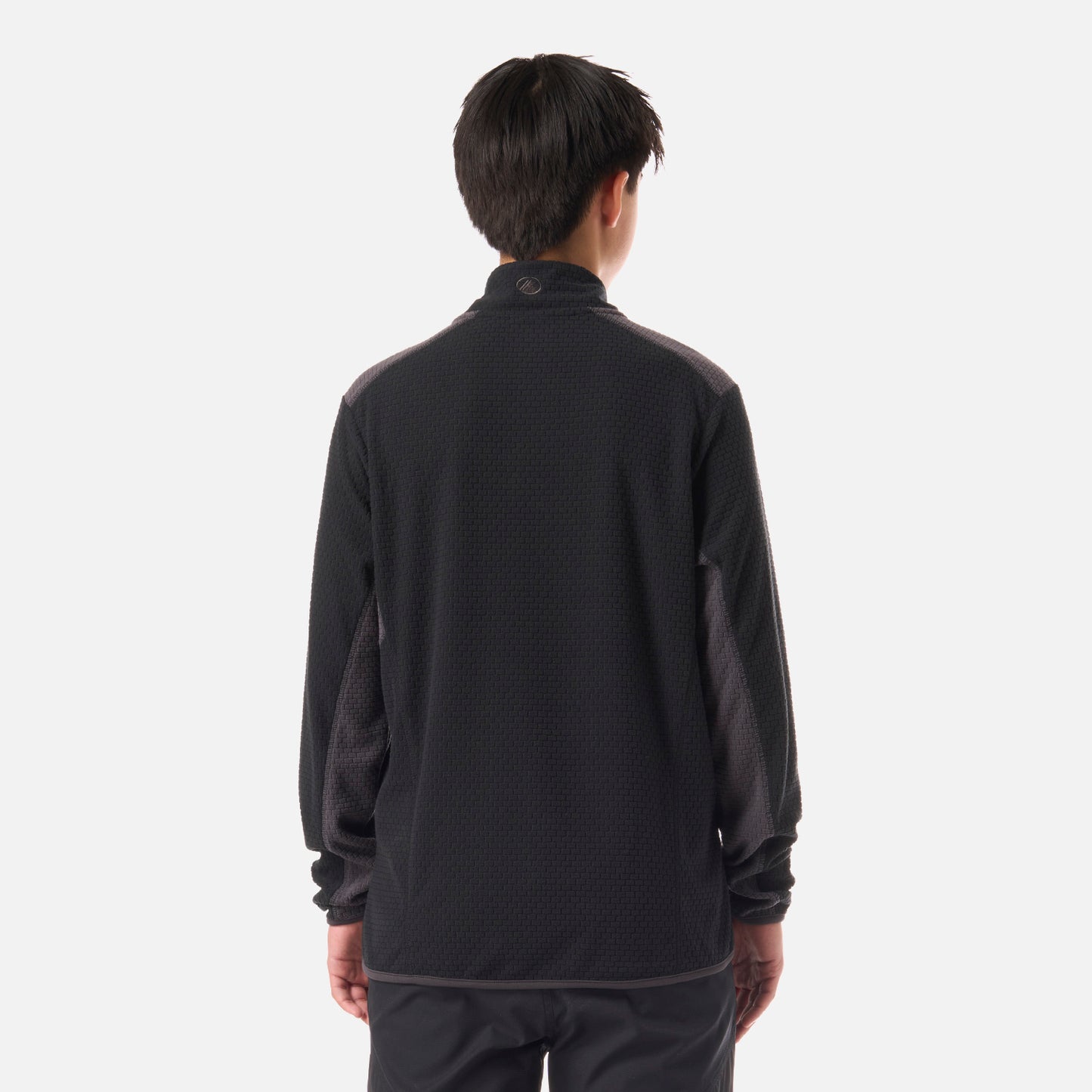 Polerón Teen Boy Mild Nano-F 1/4 Zip Negro Lippi