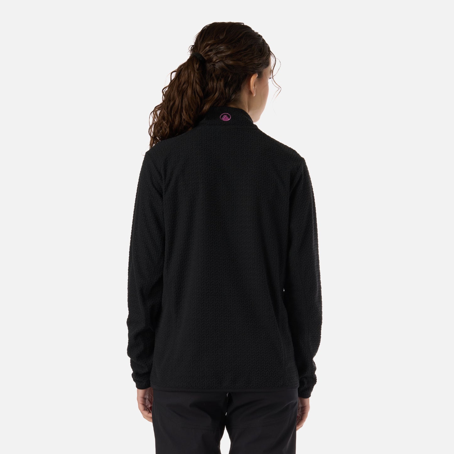 Polerón Teen Girl Mild Nano-F 1/4 Zip Negro Lippi