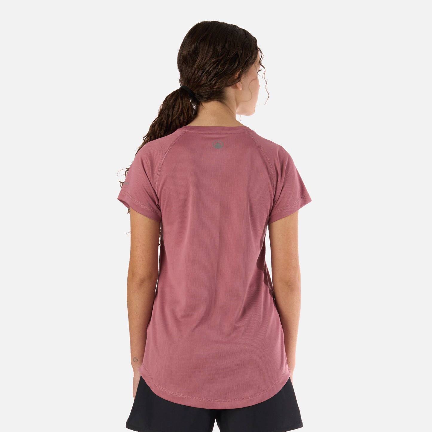 Polera Teen Girl Core Q-Dry T-Shirt Rosa Oscuro Lippi