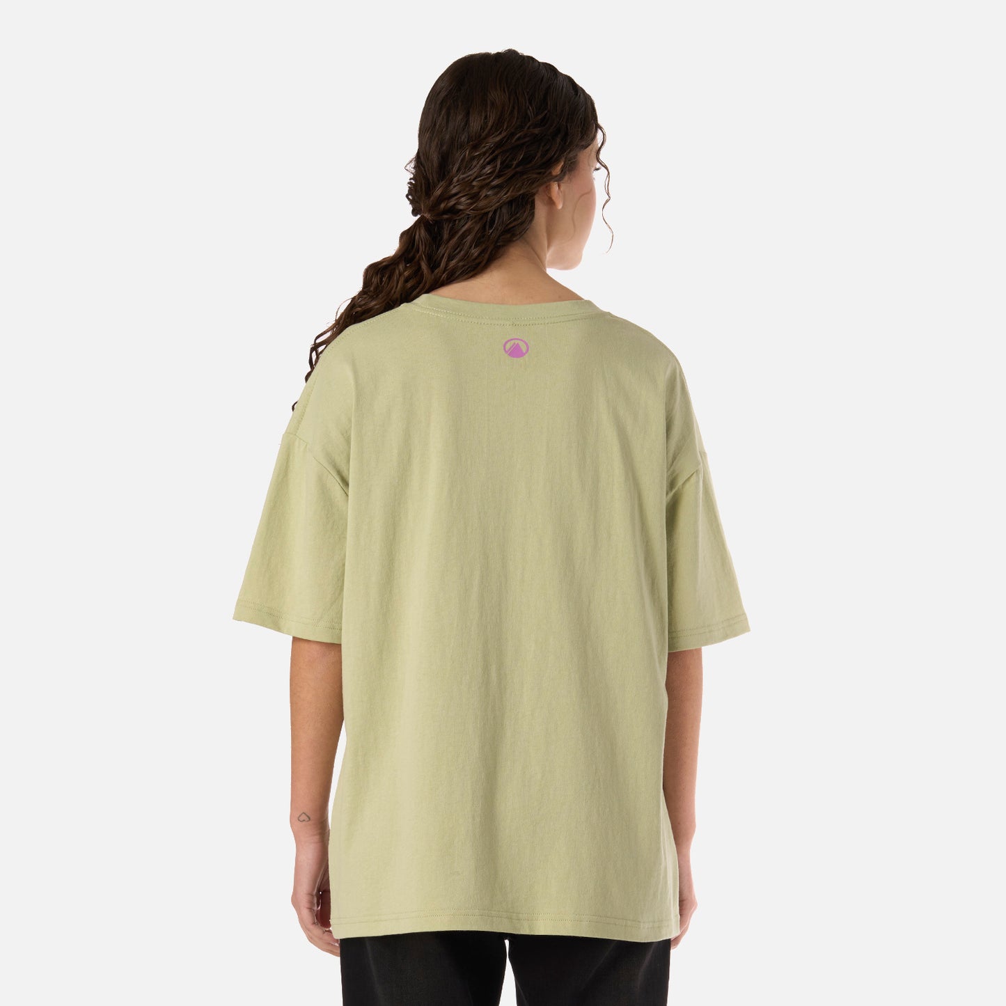 Polera Teen Girl Freedom Oversize T-Shirt Verde manzana Lippi